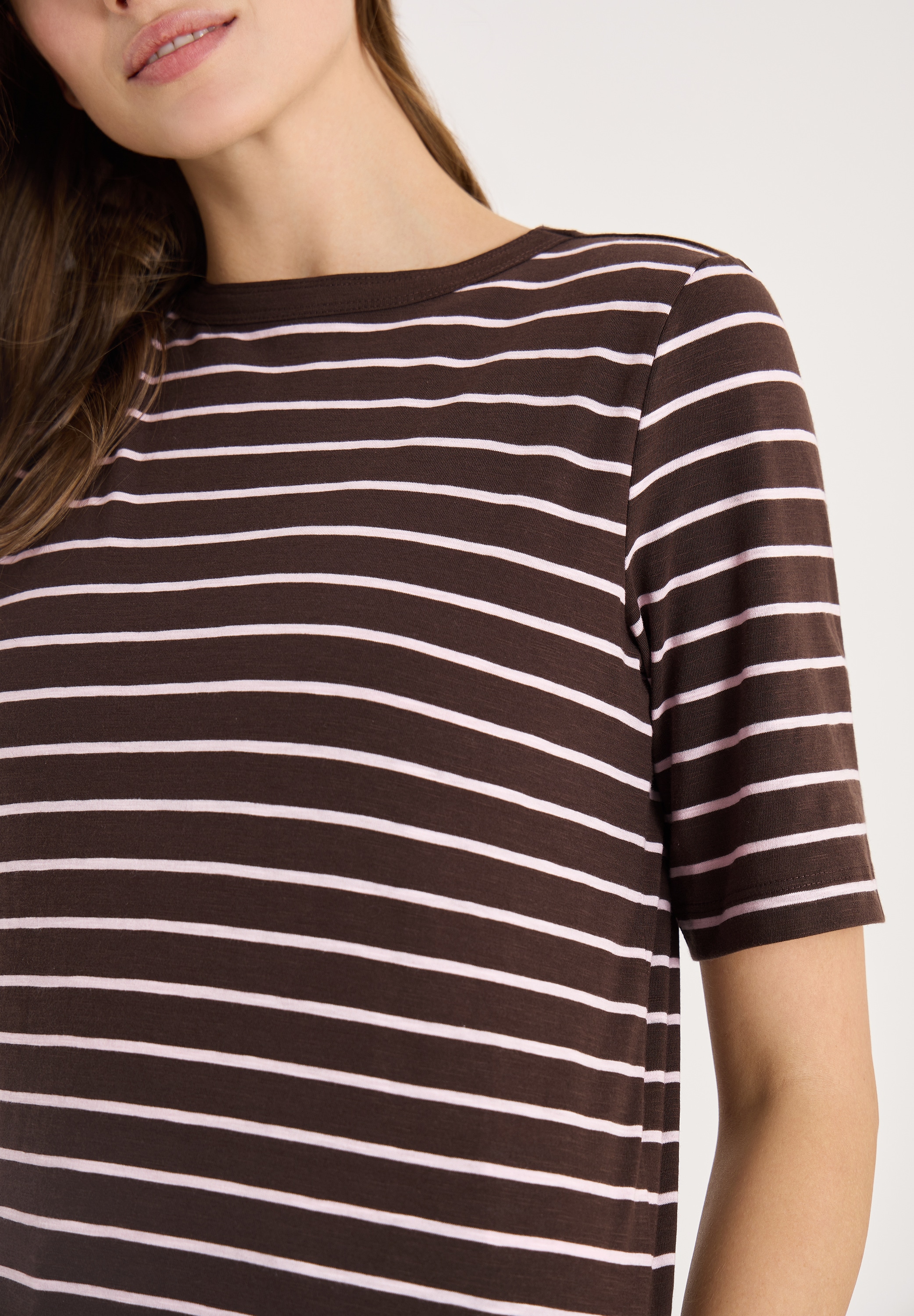 Cecil Shirt à col rond Sommershirt im Streifen-Look