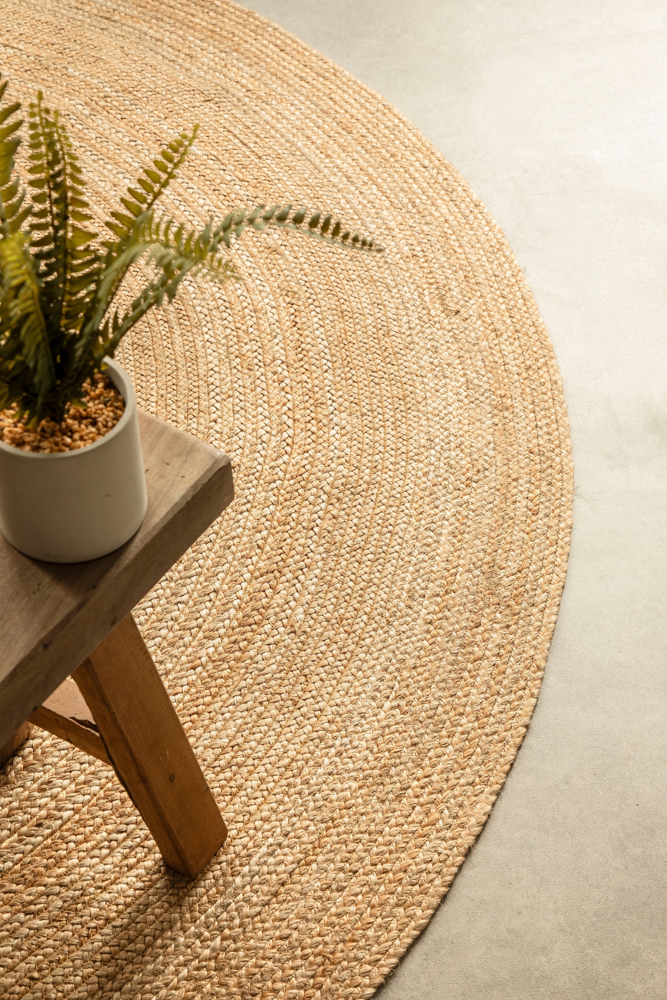 HANSE Home Teppich »Rangpur Juteteppich, auch in oval« rund 10 mm Höhe Handgewebt, 100% Jute , Natur, Wohnzimmer, Flur, Boho, Skandi