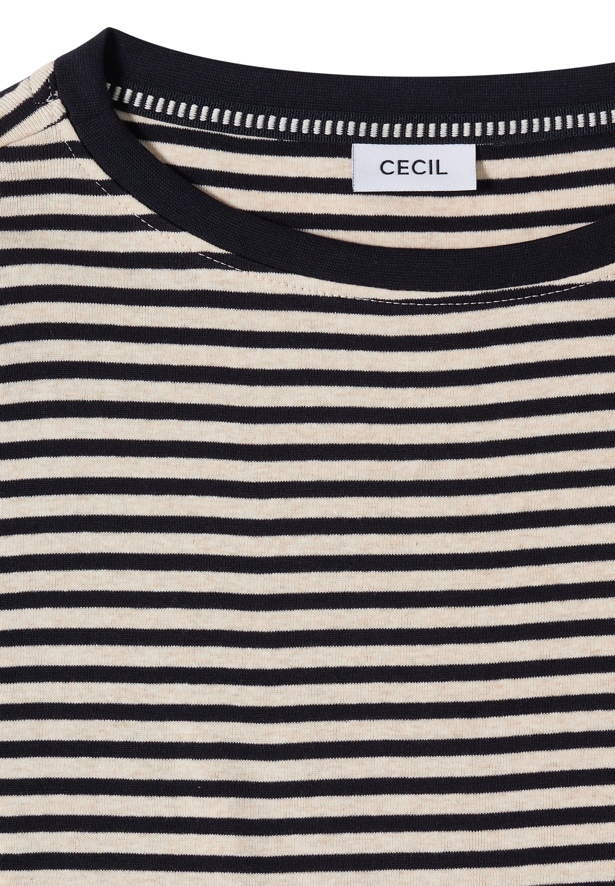 Cecil T-shirt à manches longues im Streifen-Look