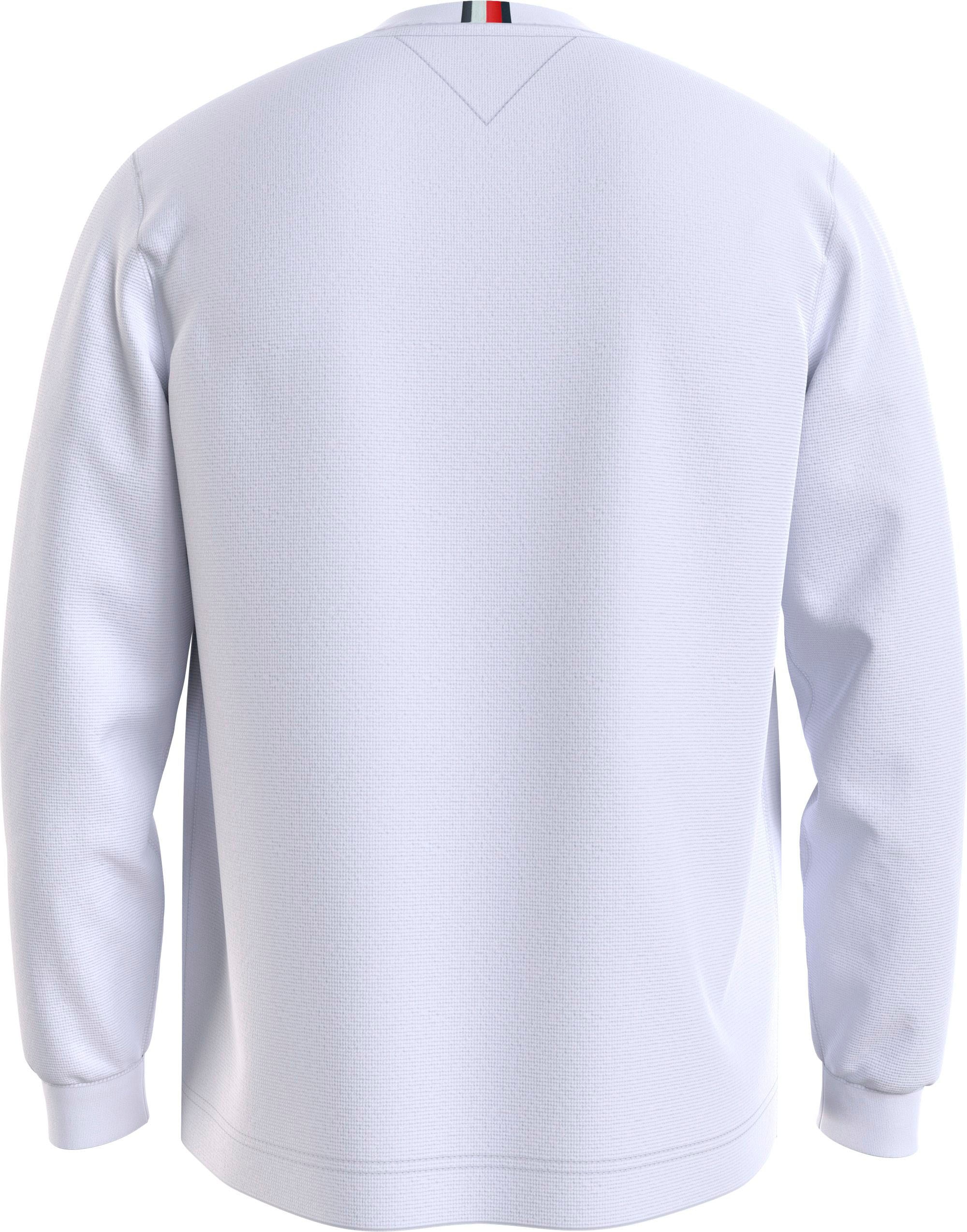 Tommy Hilfiger Pull à col rond »TEXTURED LS TEE« avec encolure ronde