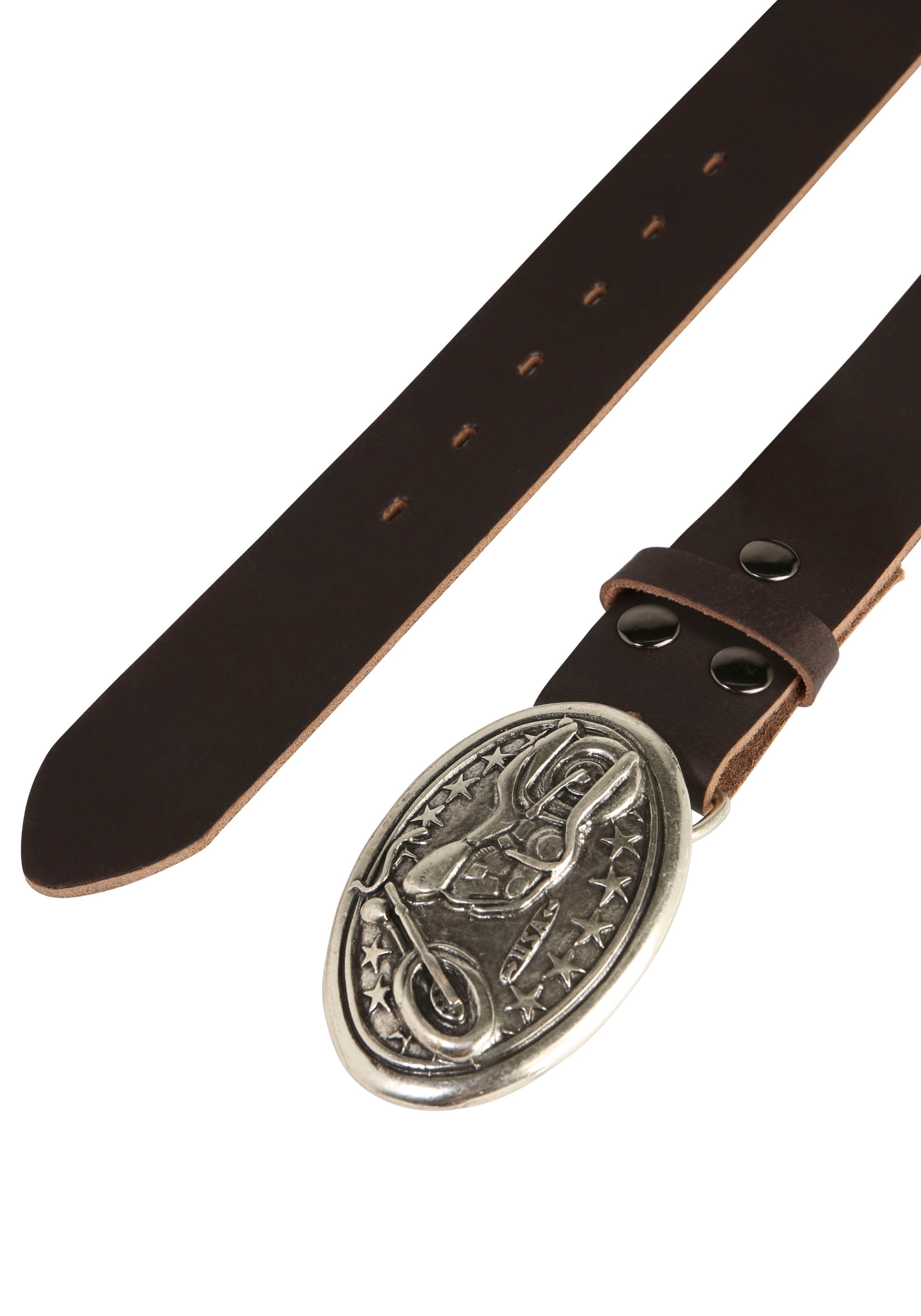 Rettungsring Gürtel Ledergürtel mit austauschbarer Schliesse »Bike«