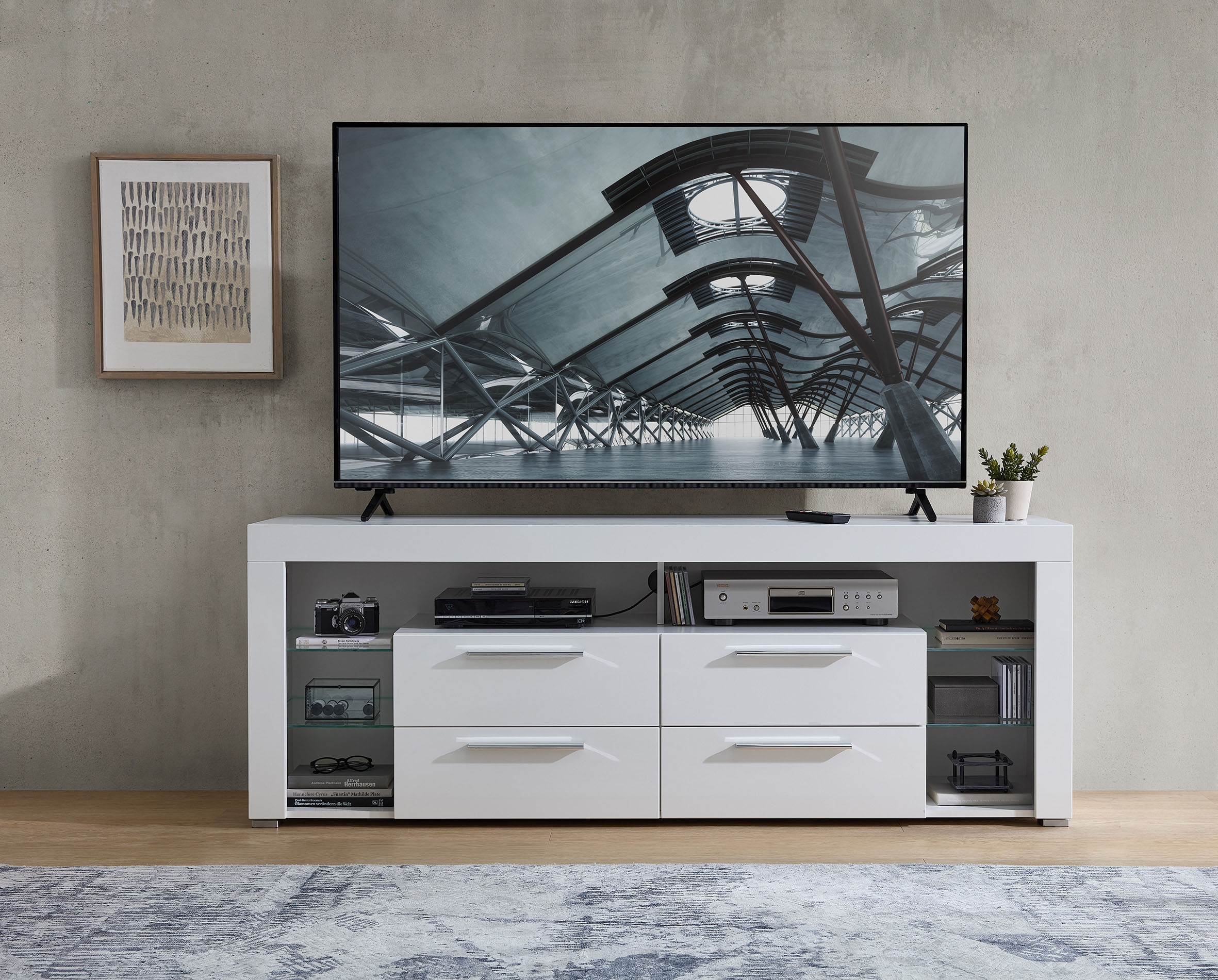 Stolkom Meuble TV »Goal TV Lowboard, B/H/T 179x67x 44 cm« 1 cuis tlg. %RESET$