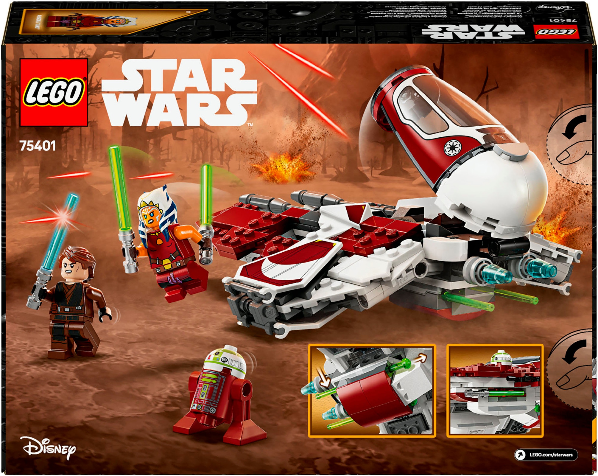 LEGO® Pions de construction »Ahsokas Jedi Interceptor™ (75401), LEGO Star Wars« Made in Europe