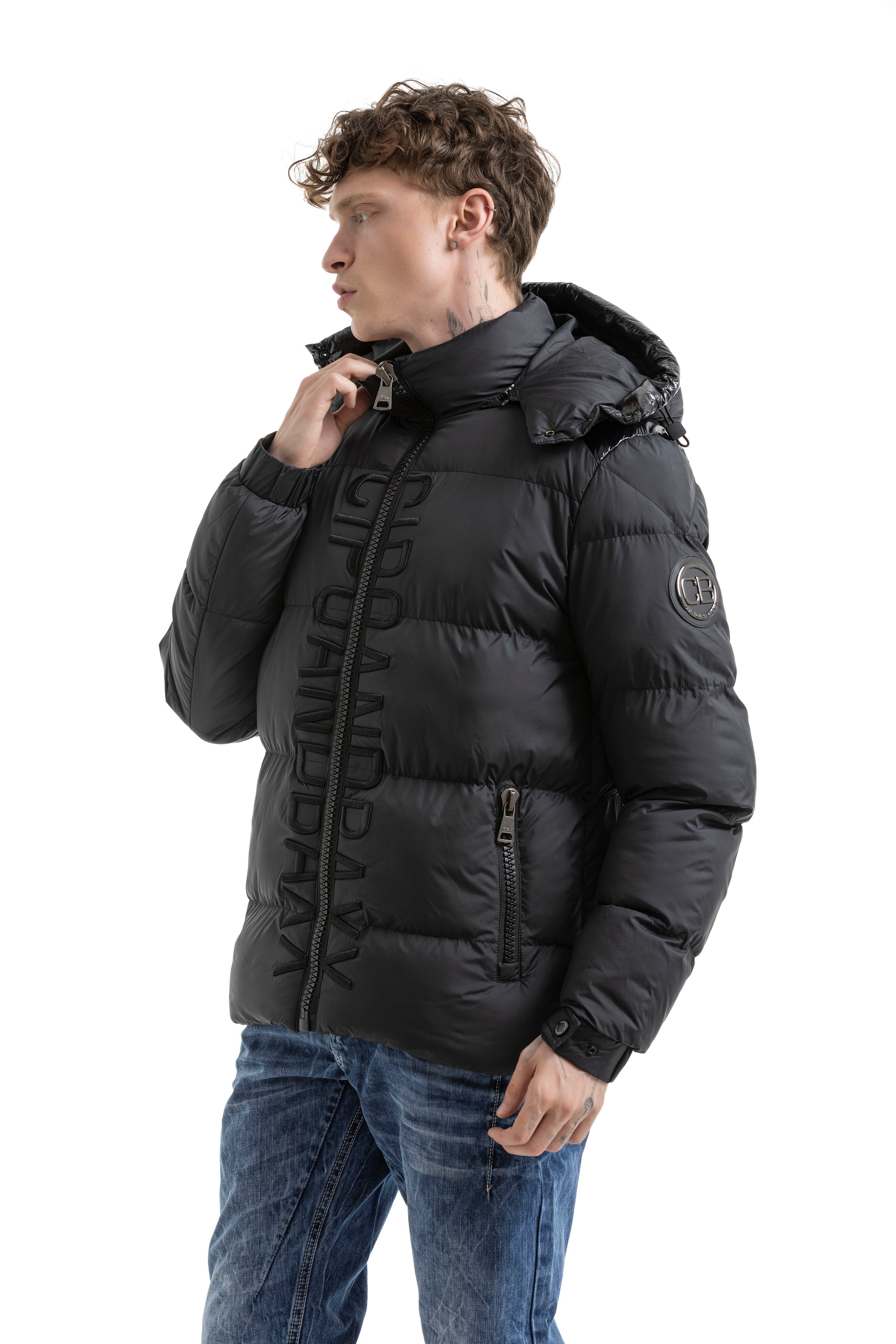 Cipo & Baxx Steppjacke mit Kapuze