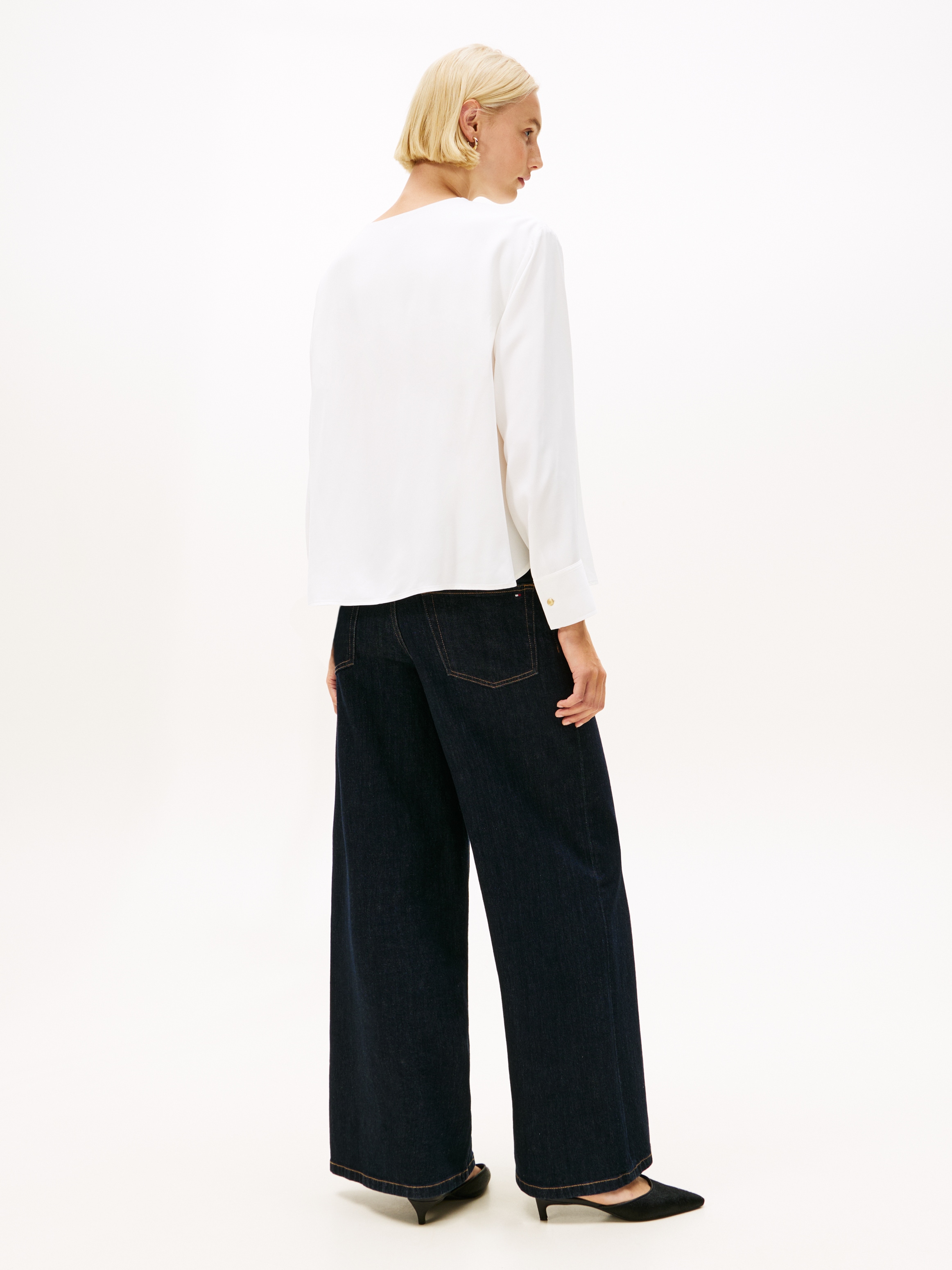 Tommy Hilfiger Shirtbluse »SOFT VIS LS RELAXED BLOUSE«