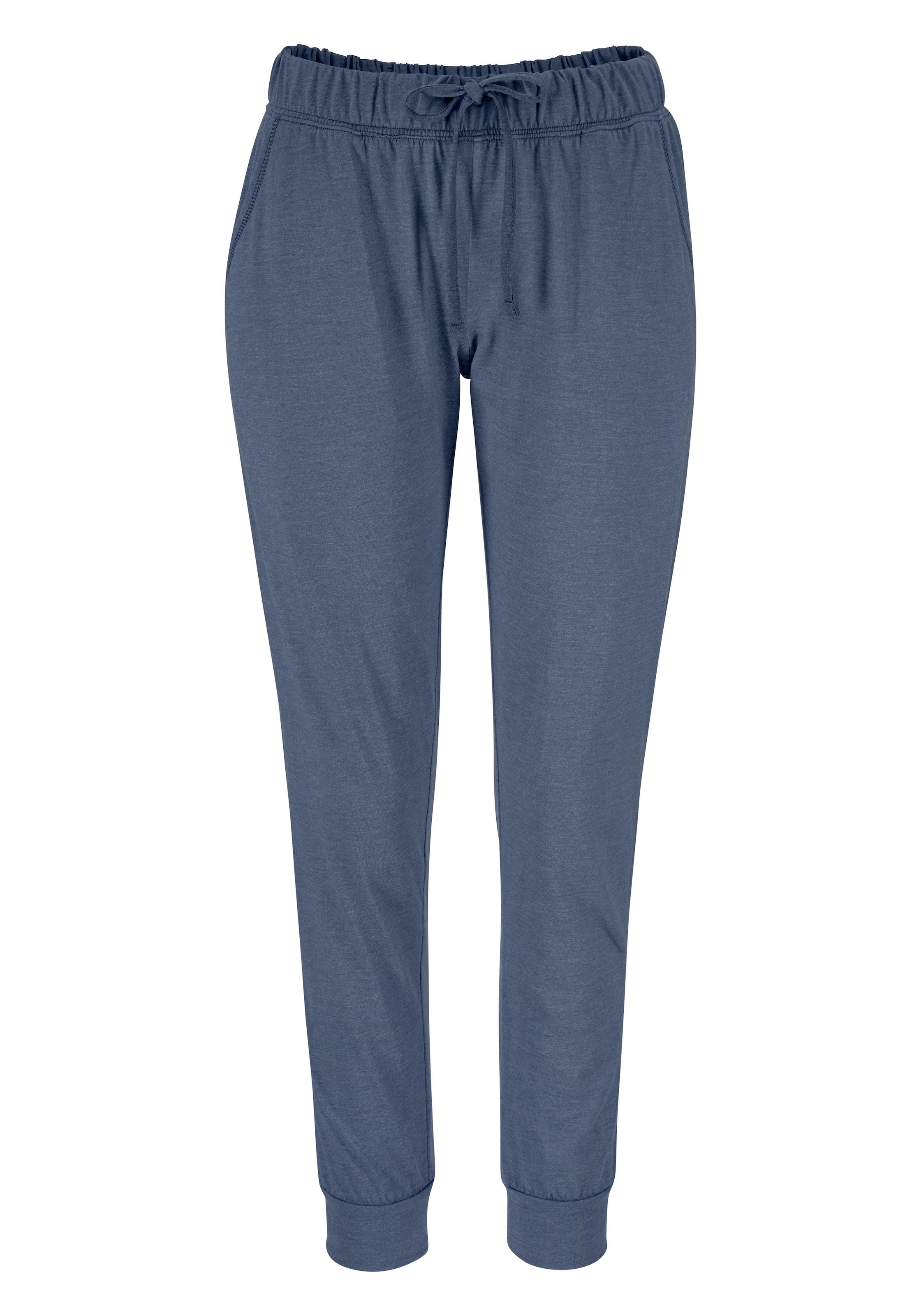 Arizona Pyjama 2 cuis tlg., in melierter Qualität mit Knopfleiste