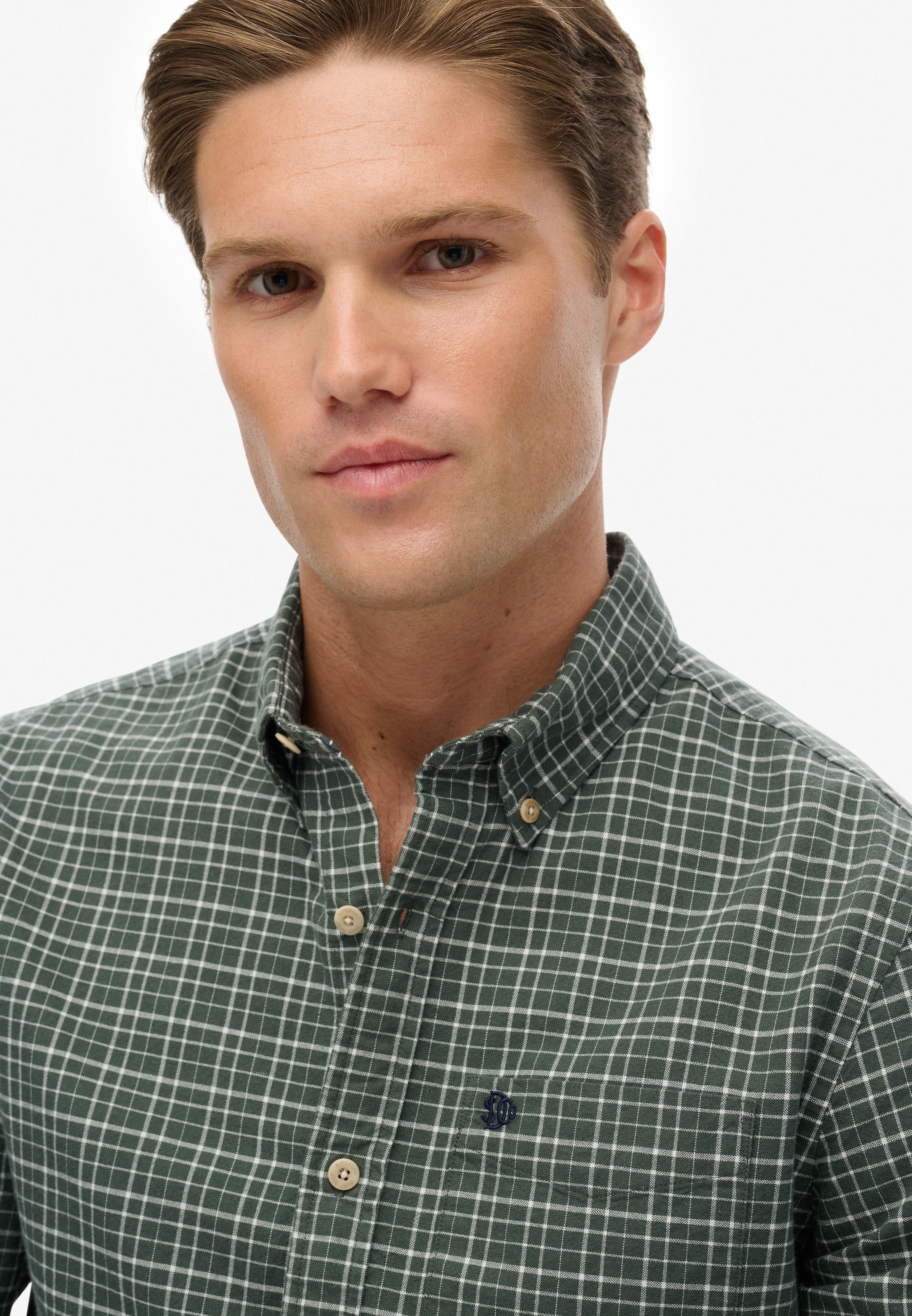 Superdry Langarmhemd »PREMIUM CHECK OXFORD SHIRT«