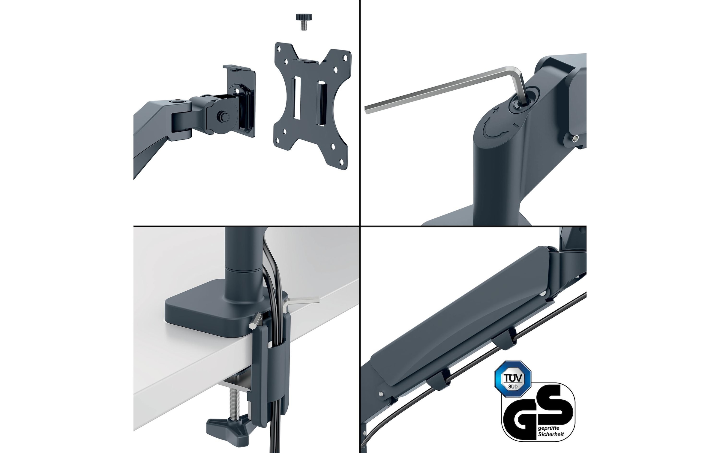 LEITZ Monitor-Halterung »Ergo Dual«