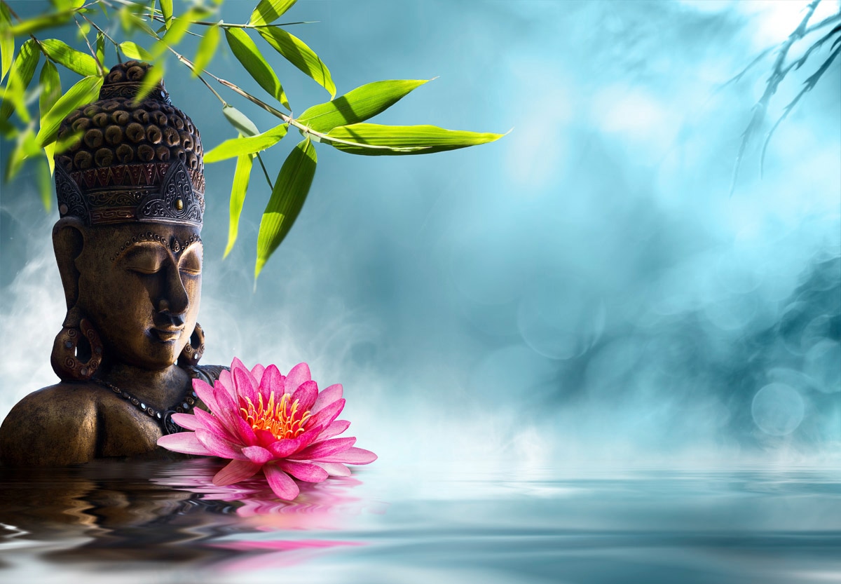 Papermoon Fototapete »Buddha in Meditation.«