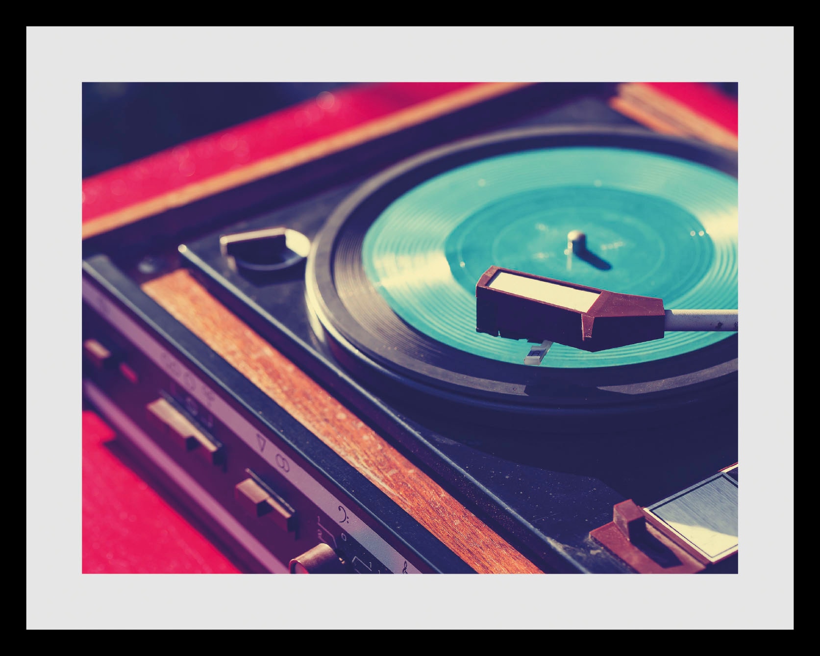 queence Image »DJ« 1 cuis tlg. HD Premium Poster-Druck inkl. Holzrahmen