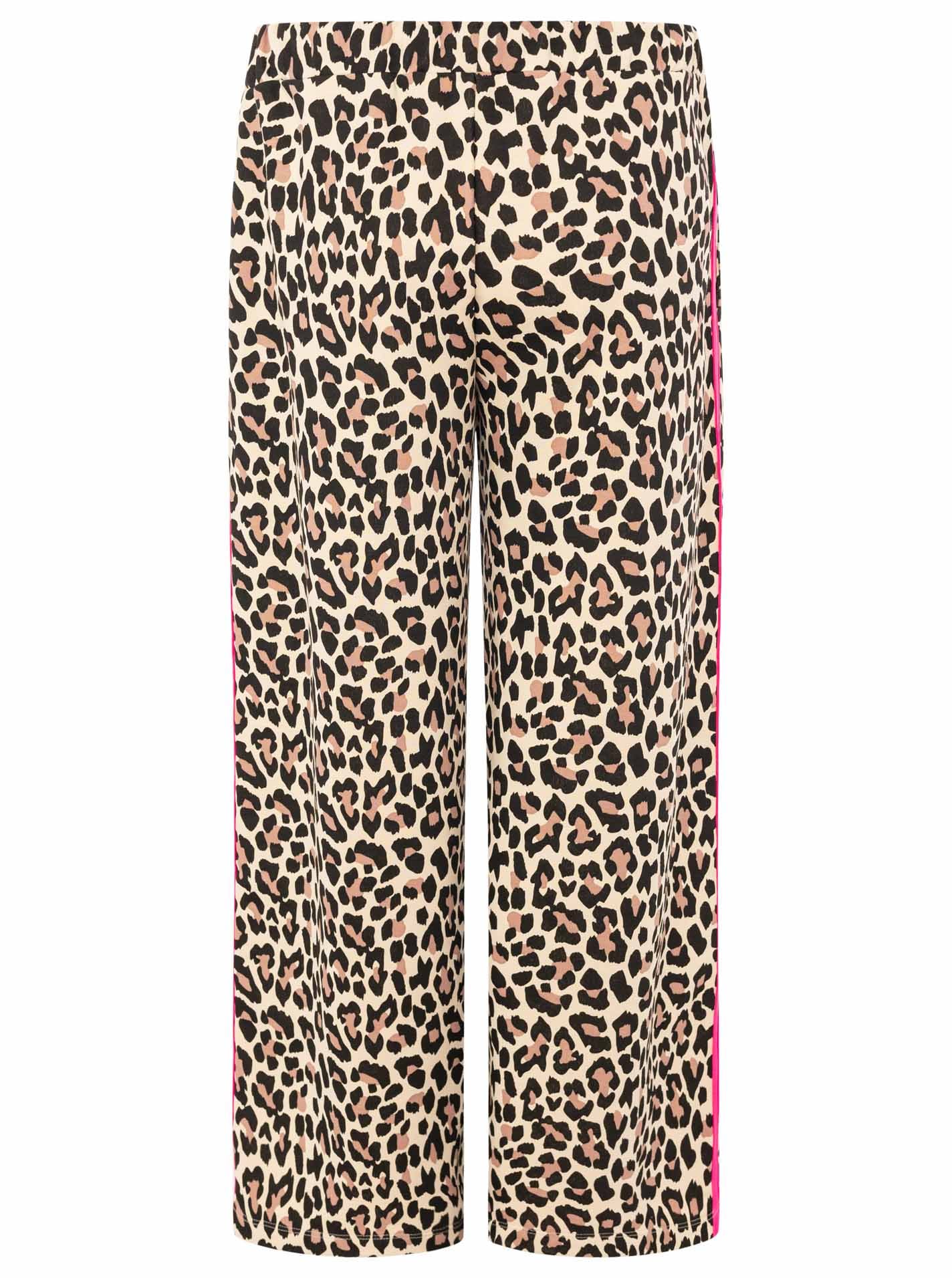 Zwillingsherz Pantalon sweat »"Leo"«  Leo Muster, pinker Streifen an der Seite, Eingriffstaschen