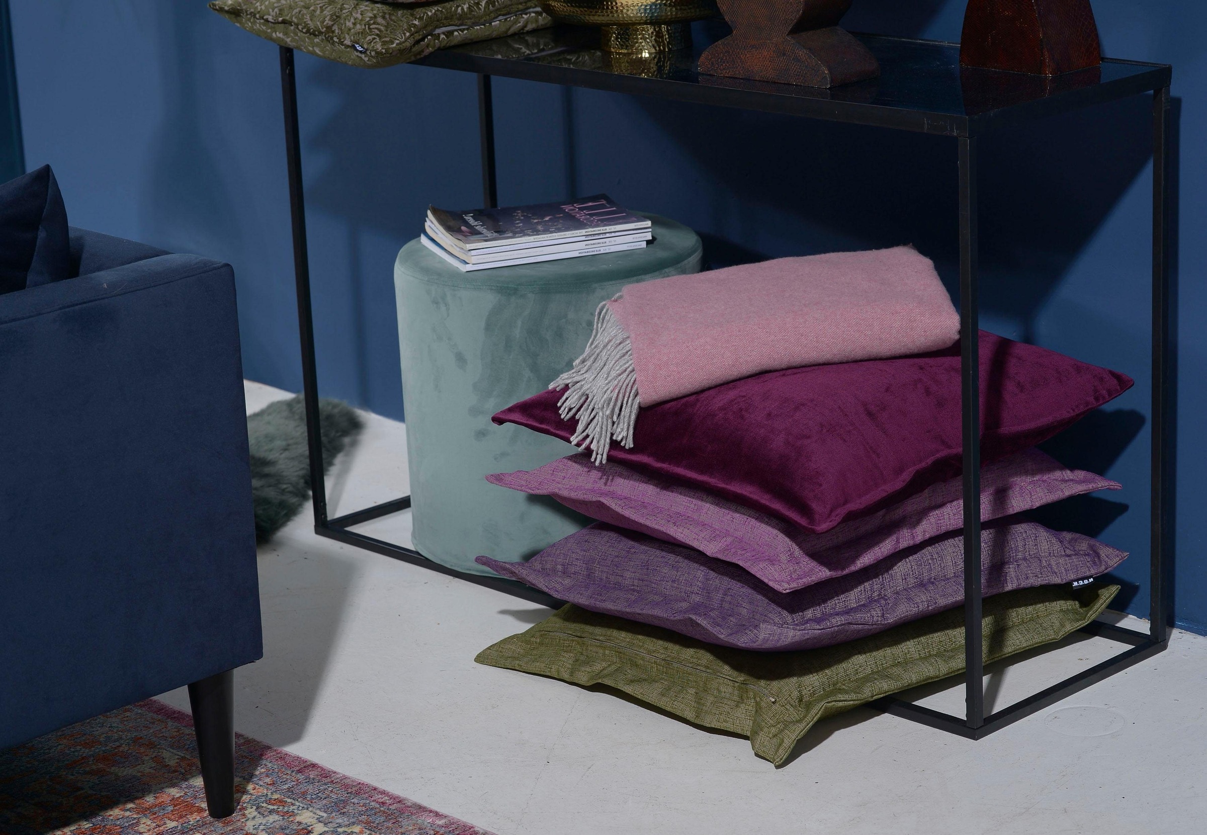 H.O.C.K. Dekokissen »Addicted« im eleganten Design, Kissenhülle mit Füllung, 1 Stück