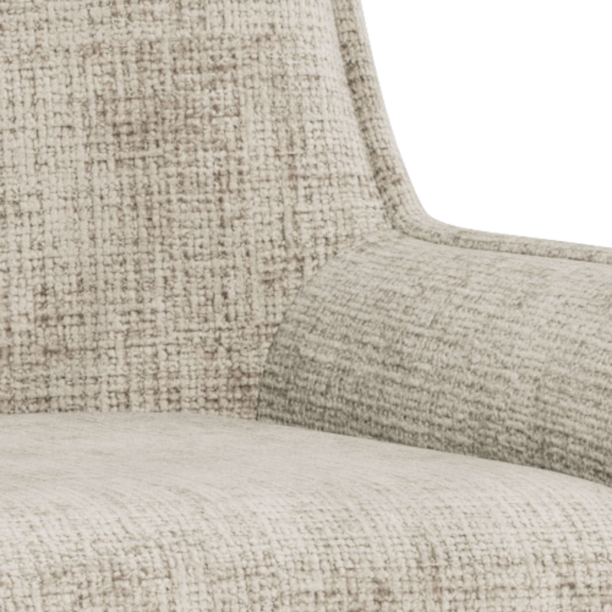 ACTONA GROUP Tabouret de bar »Eddie, Thekenhocker, Barstuhl mit Rückenlehne und Fussstütze« Ensemble, 2, 2 cuis tlg. tabouret de bar, revêtement en tissu, forme courbée, vérin à gaz, FSC™