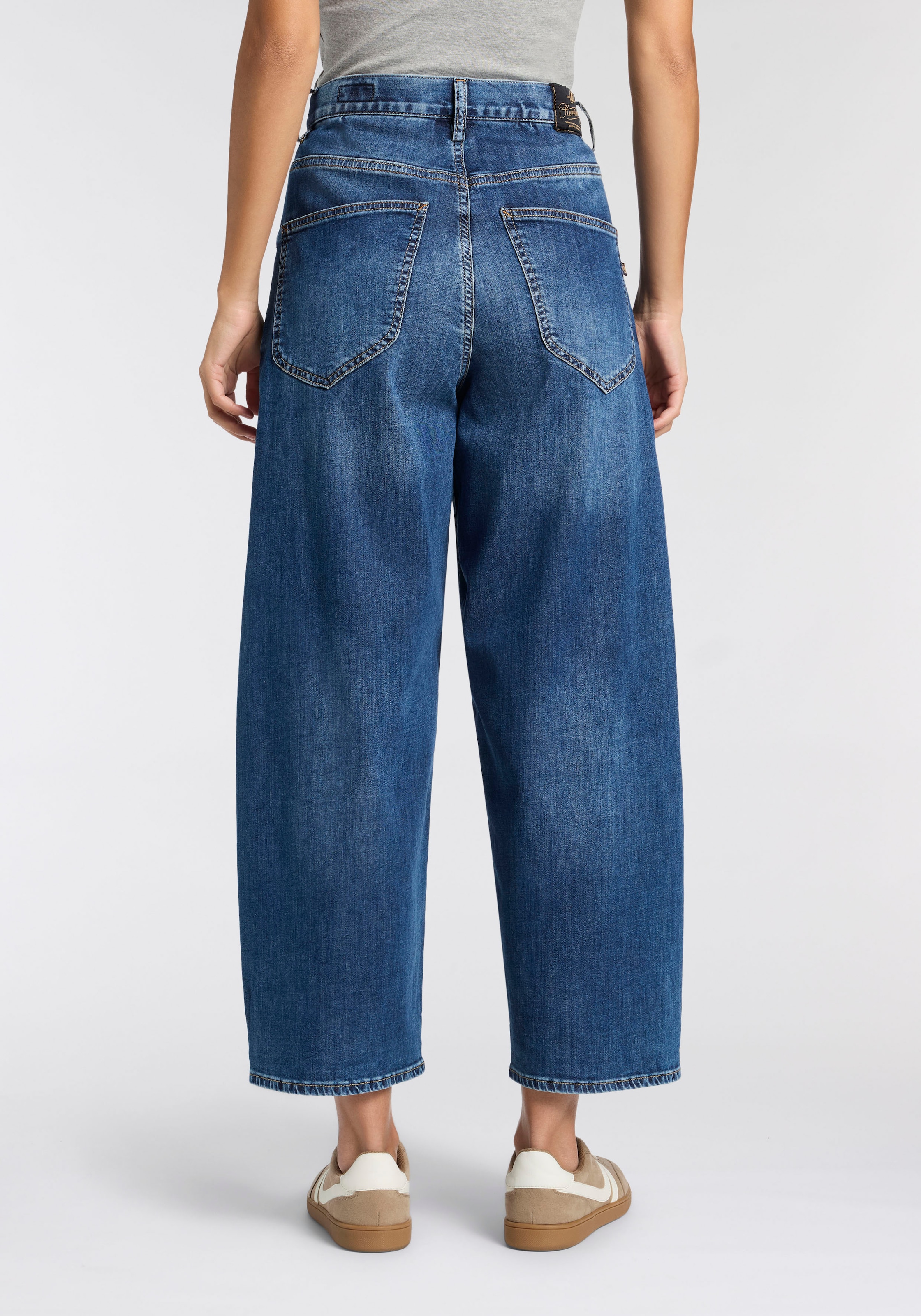 Herrlicher Jeans loose fit »Meryll Denim Light« forme O avec poches appliquées