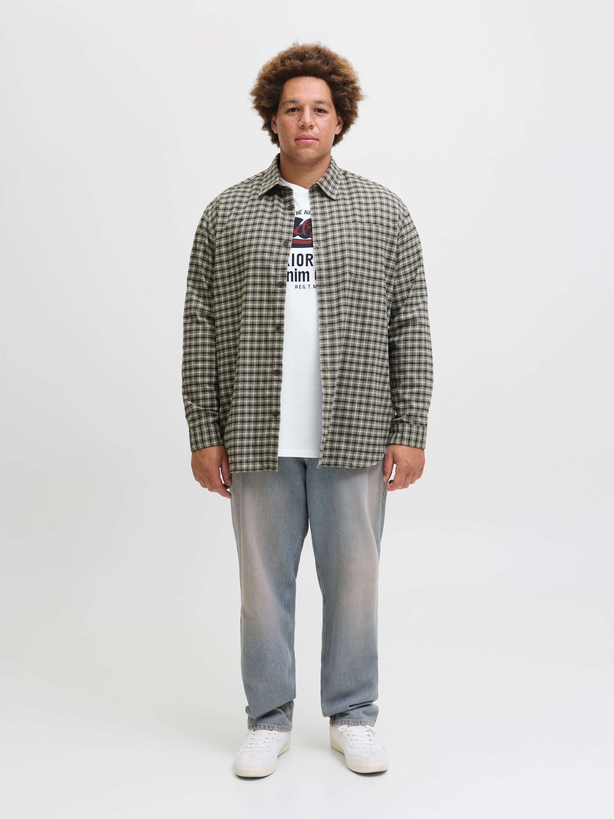 Jack & Jones PlusSize T-Shirt »JJELOGO TEE SS ONECK 2 COL AW25 NOOS PLS«