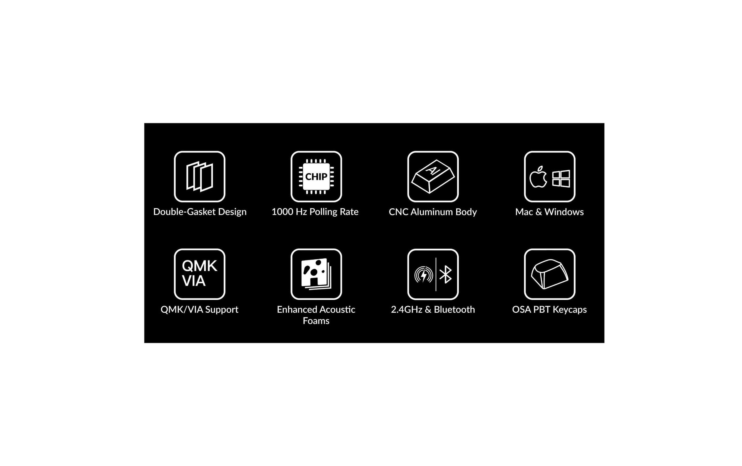   Clavier de jeu »Keychron Q10 Max Black QMK Red Switch« ()