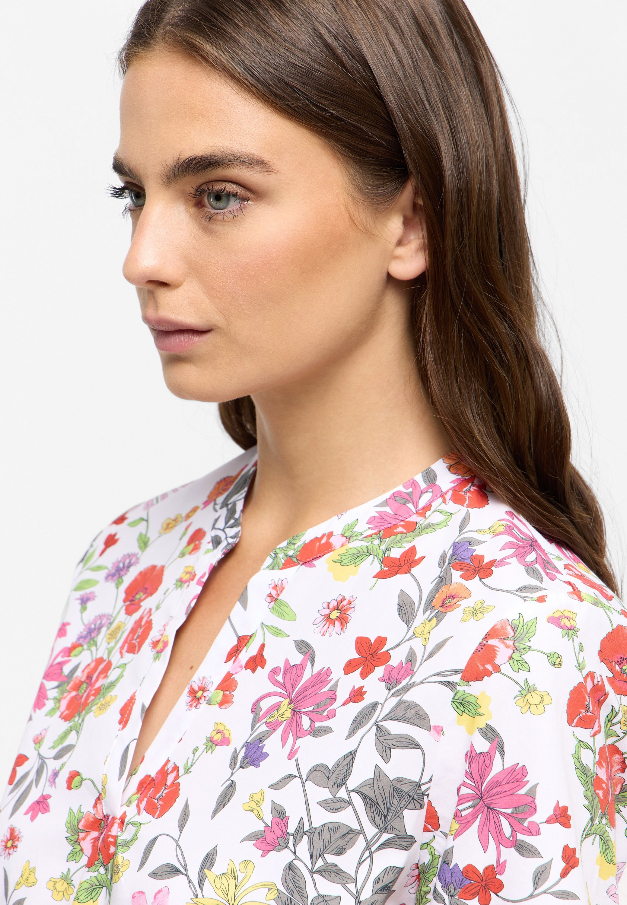 Eterna Chemisier long »LOOSE FIT« EASY IRON (bügelleicht)