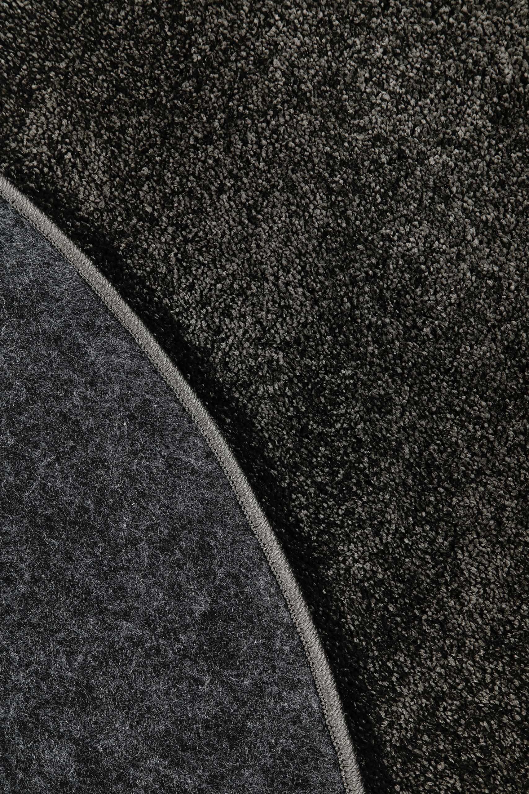 Wecon home Hochflor-Teppich »Manta« rund 25 mm Höhe Langflor, maschinell gewebt, robust, Wohn- & Schlafzimmer, einfarbig