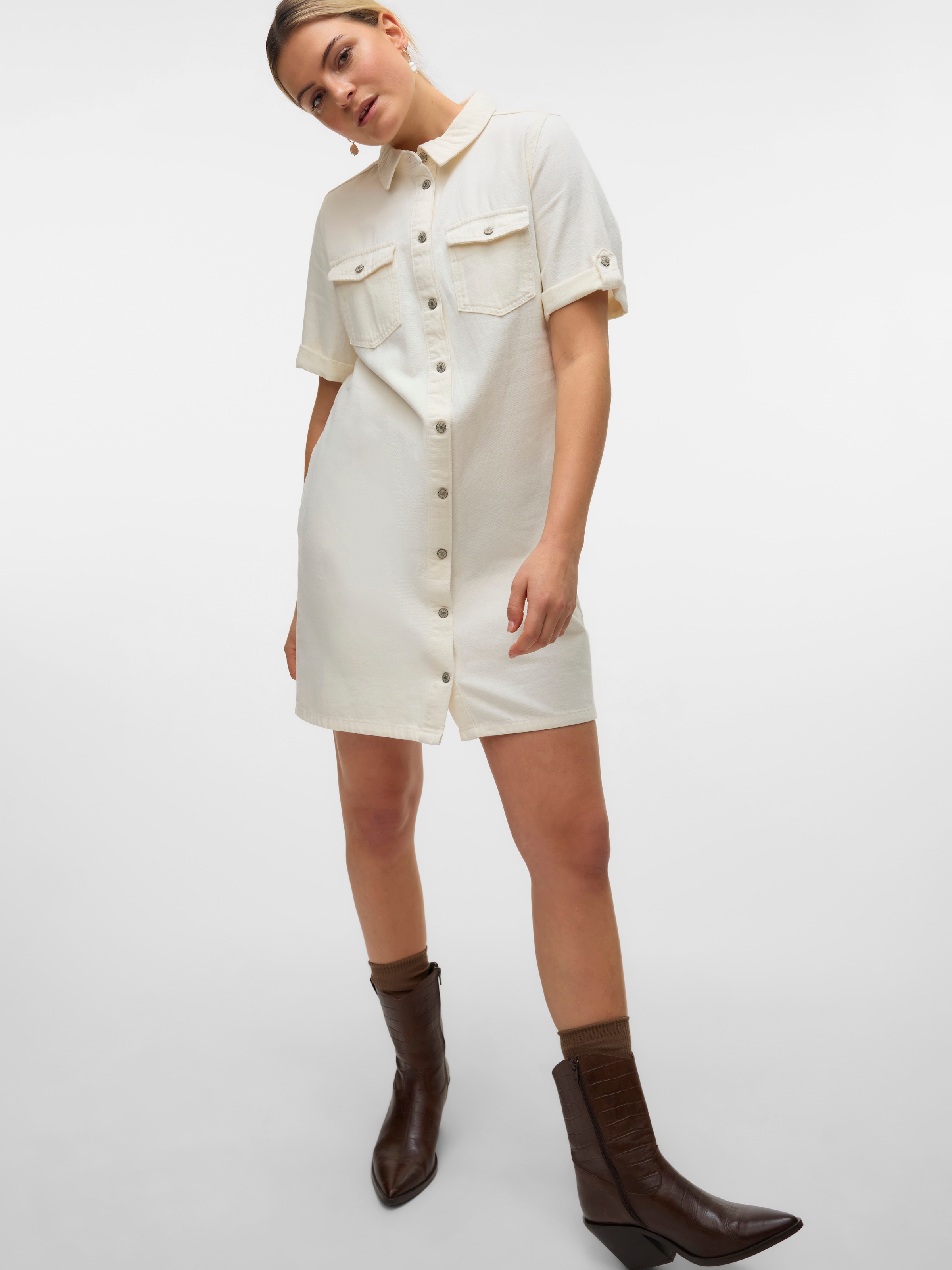 Vero Moda Robe en jean »VMJENNIE SS SHORT DENIM DRESS NOOS«