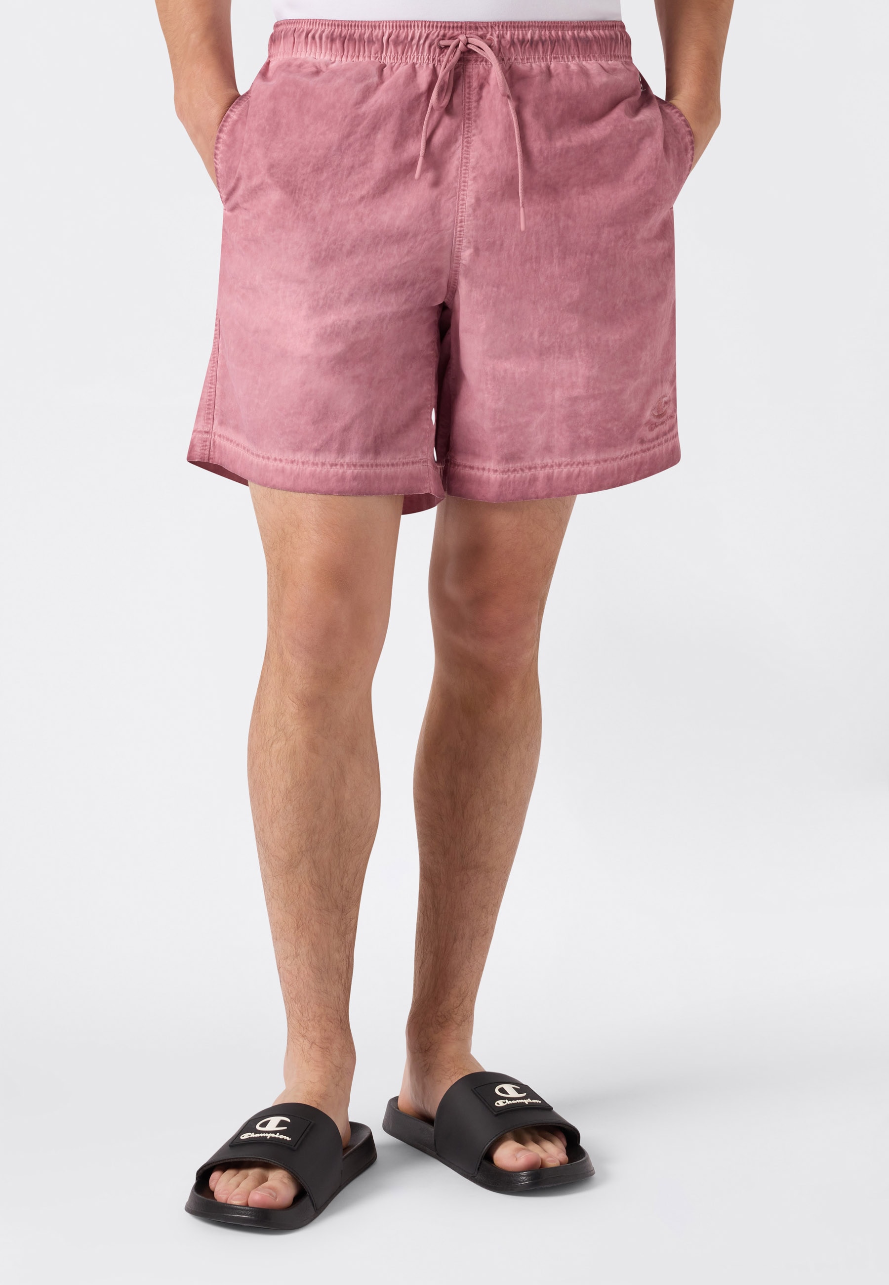 Champion Badeshorts »5-inch Men's swim shorts« unifarbene oder ausgewaschene Optik, leichtes Material aus Polyamid