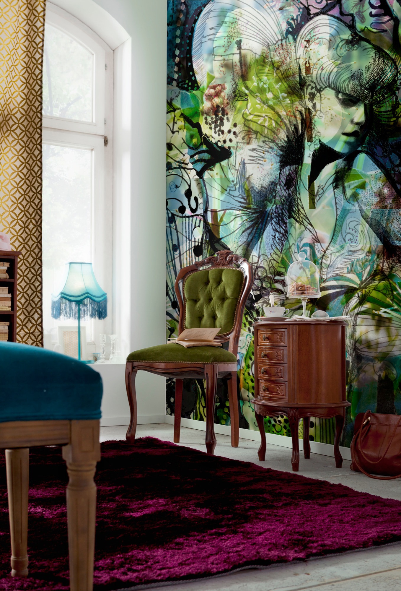 Komar Papier peint photo »Aphrodite's Garden - Grösse 184 x 254 cm« imprimé Wohnzimmer, Schlafzimmer