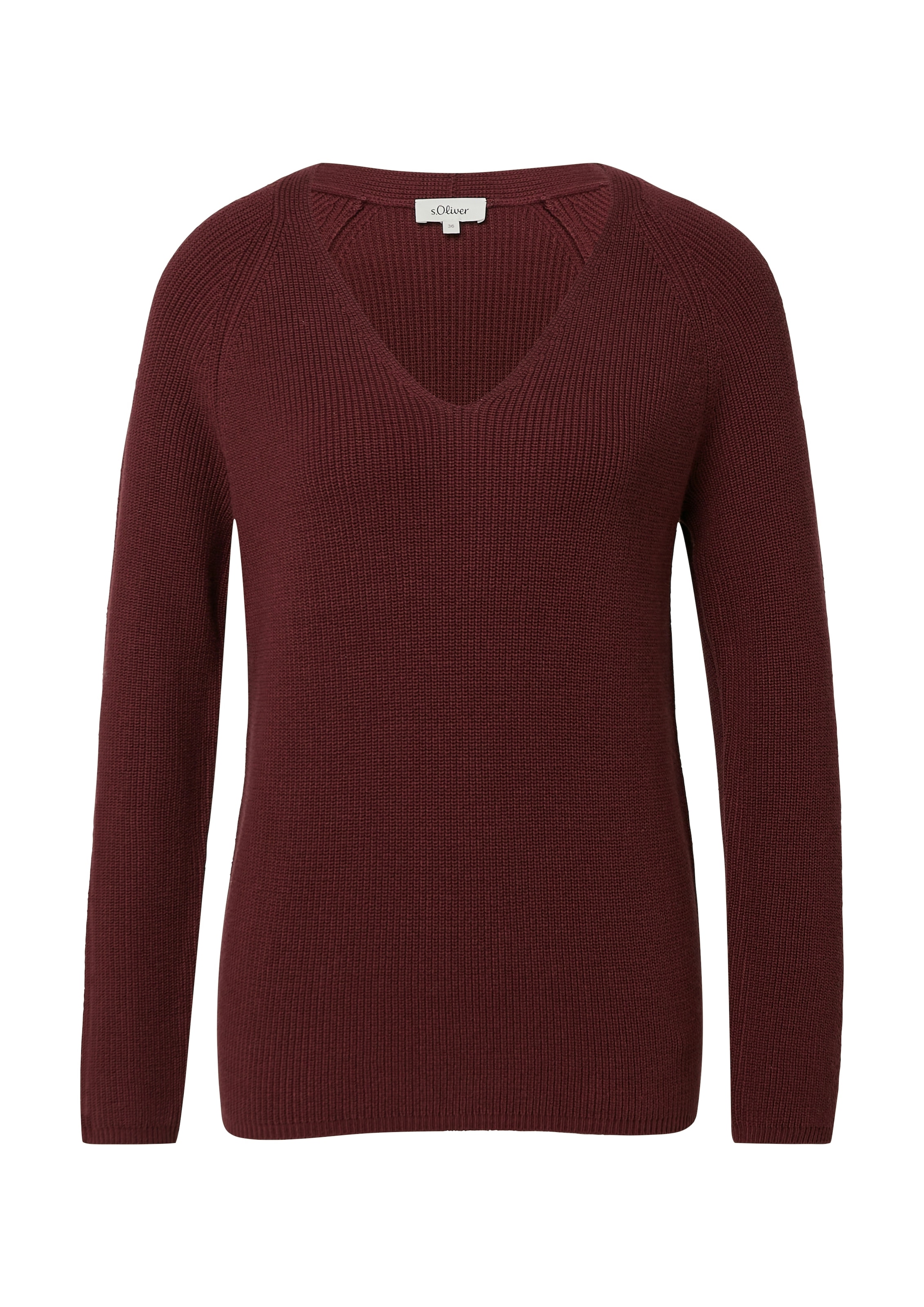 s.Oliver Strickpullover mit V-Ausschnitt