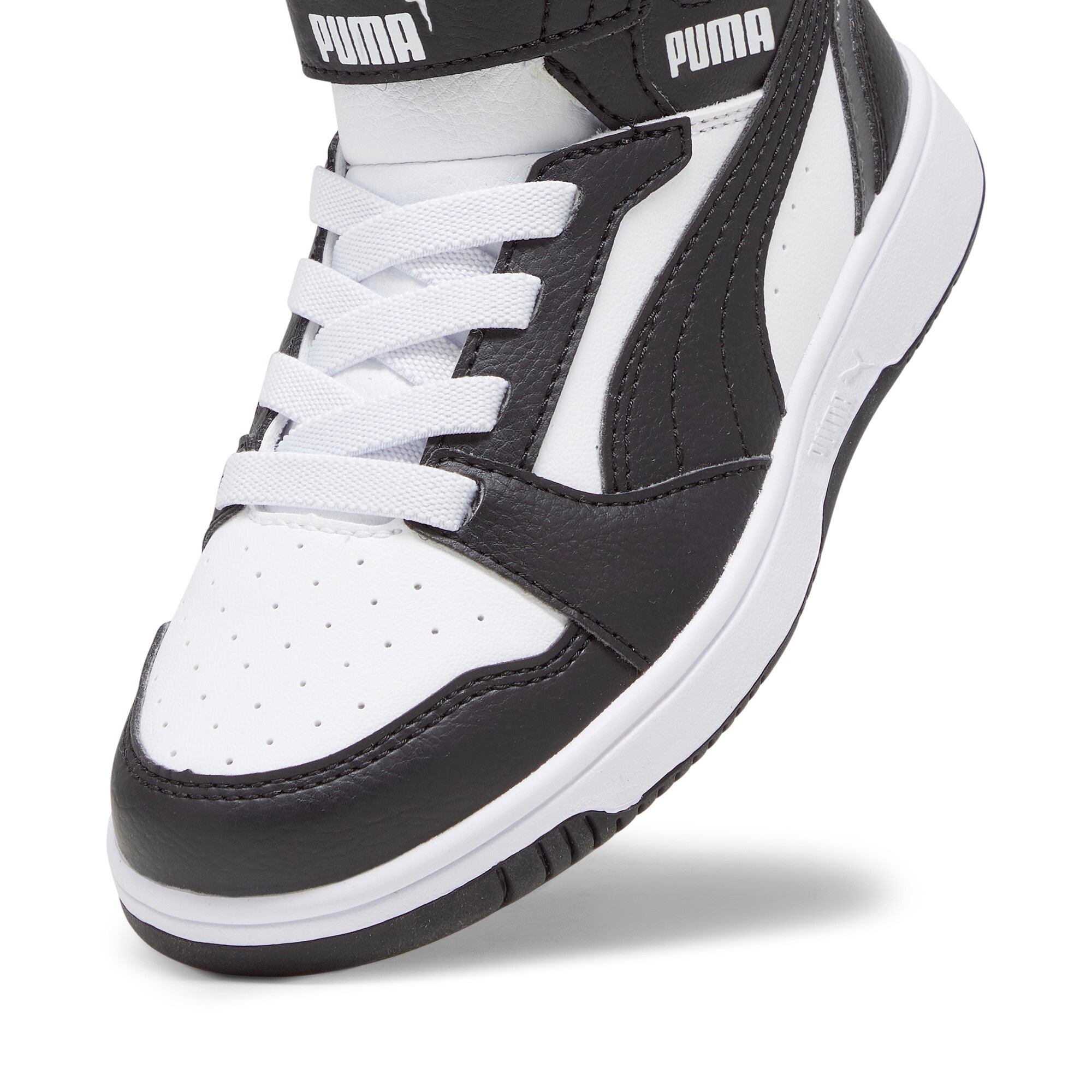 PUMA Sneaker »REBOUND V6 MID AC+ PS«  mit leicht profilierter Gummilaufsohle, mit Klettverschluss