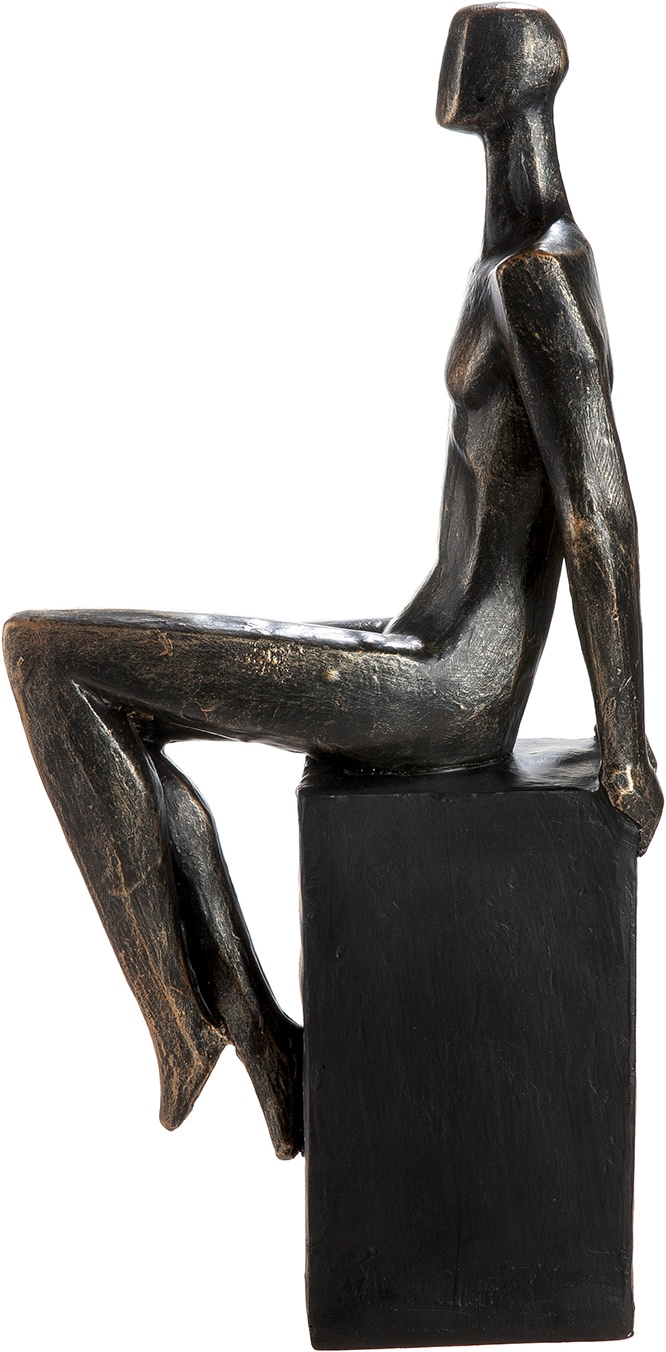 GILDE Skulptur »Skulptur Mann Eleganz bronzefarben« Anmut stilvoll dekorativ Wohnambiente Geschenkidee