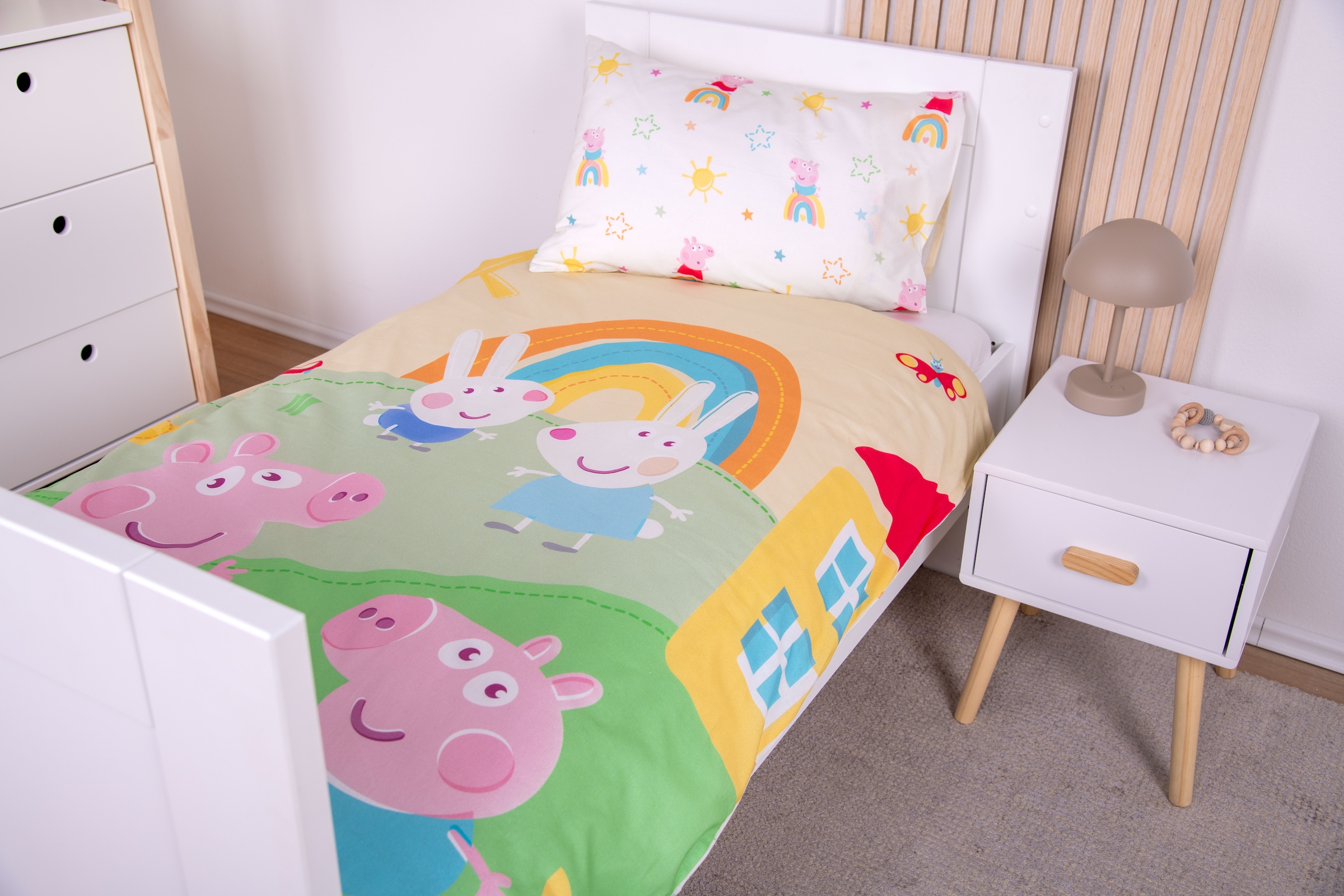 Baby Best Linge de lit pour bébé »Peppa Pig« 2 cuis Parure de lit réversible