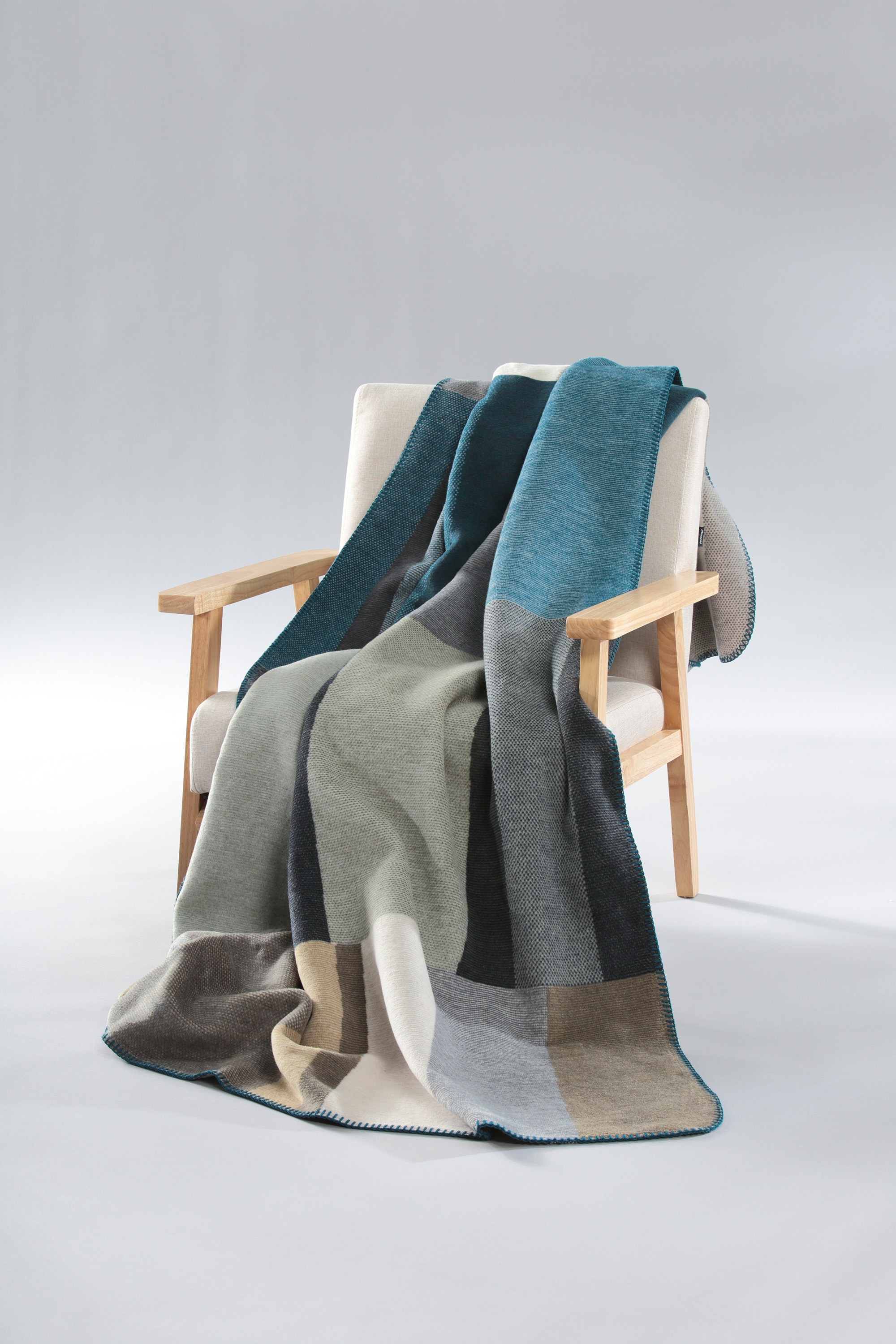 Biederlack Wohndecke »Verdant Vibes mit geketteltem Zierstich« Made in Germany