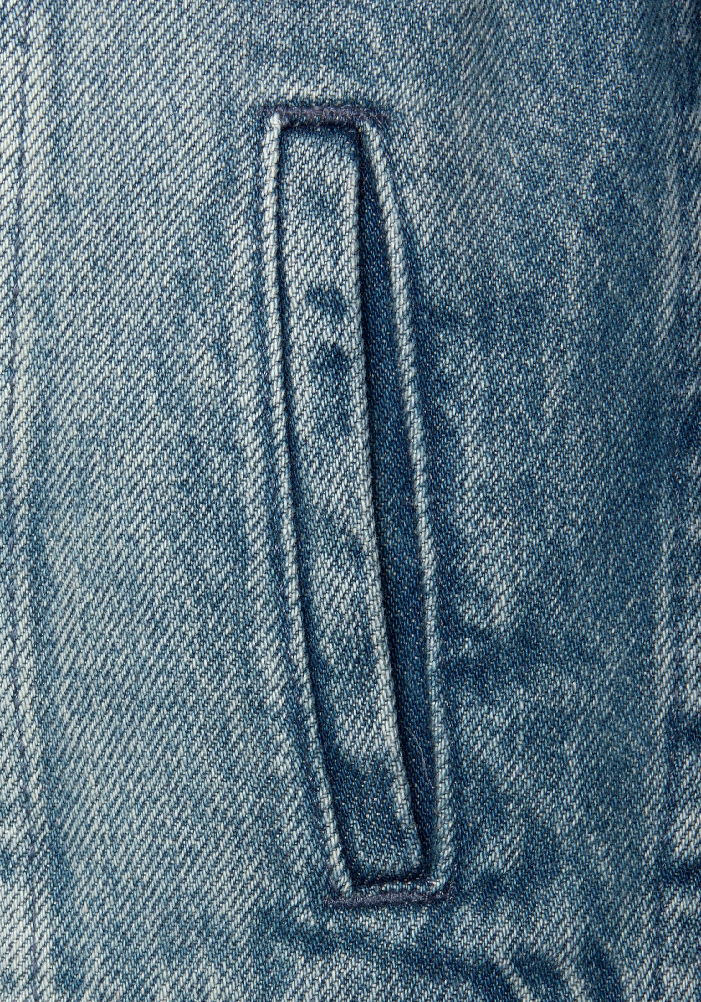 LASCANA Veste en jean mit zwei Pattentaschen, Denimjacke aus Baumwolle, Sommerjacke
