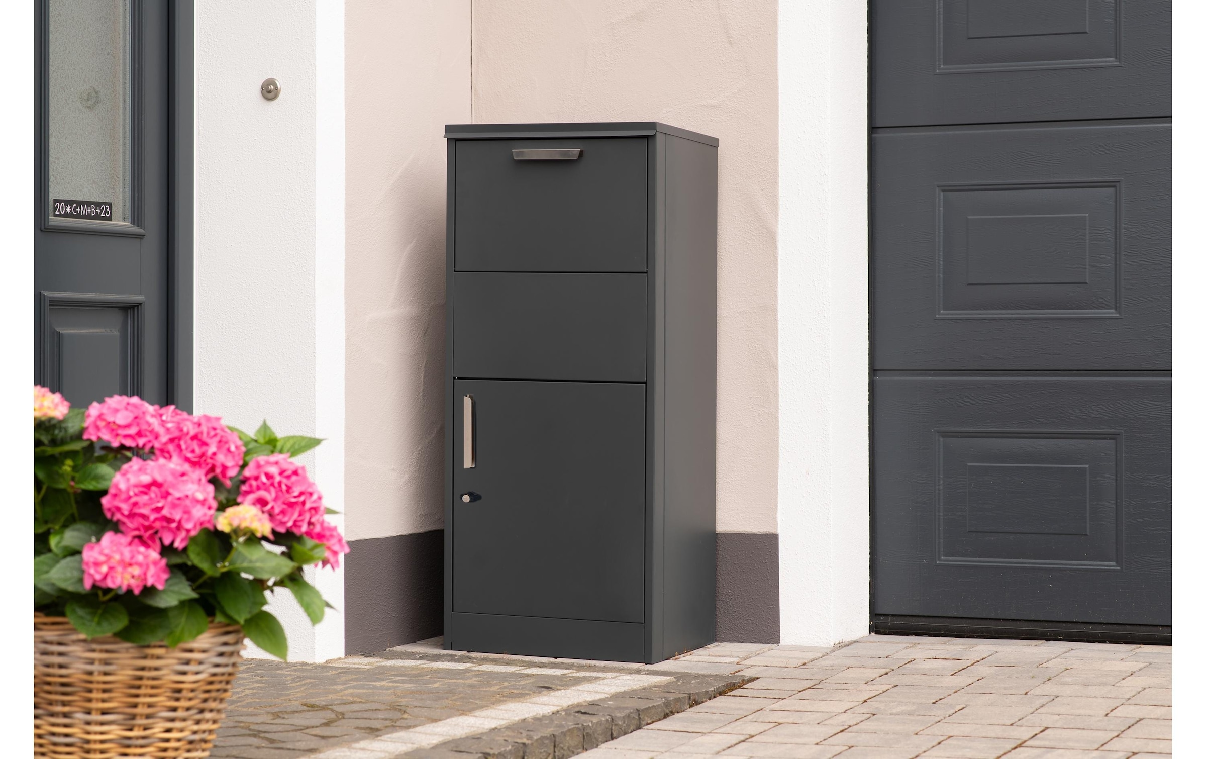WESTMANN Paketbox »Stahl-Paketbox Pepe« Anthrazit, 50x39x114 cm