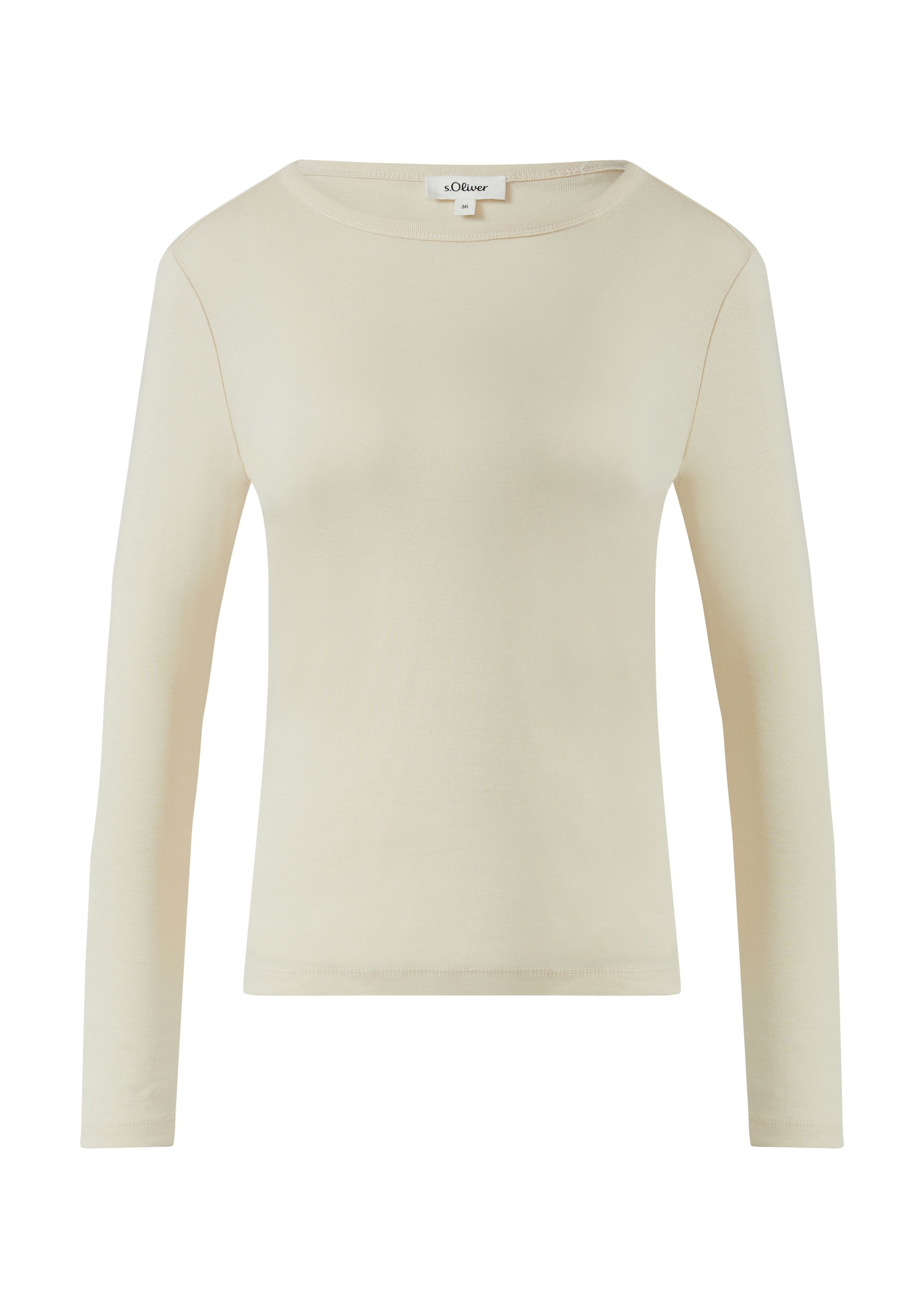 s.Oliver Langarmshirt mit U-Boot-Ausschnitt