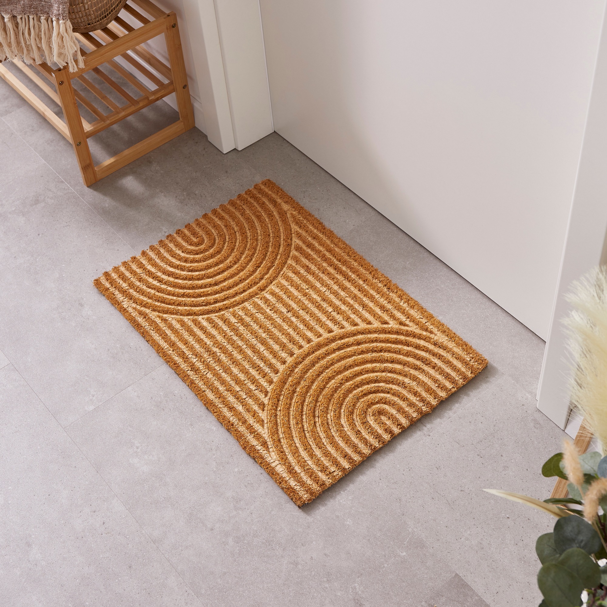 Andiamo Tapis de sol »Kokos« Rectangulaire 17 mm Höhe Schmutzfangmatte, verschiedene Designs, In- und Outdoor geeignet