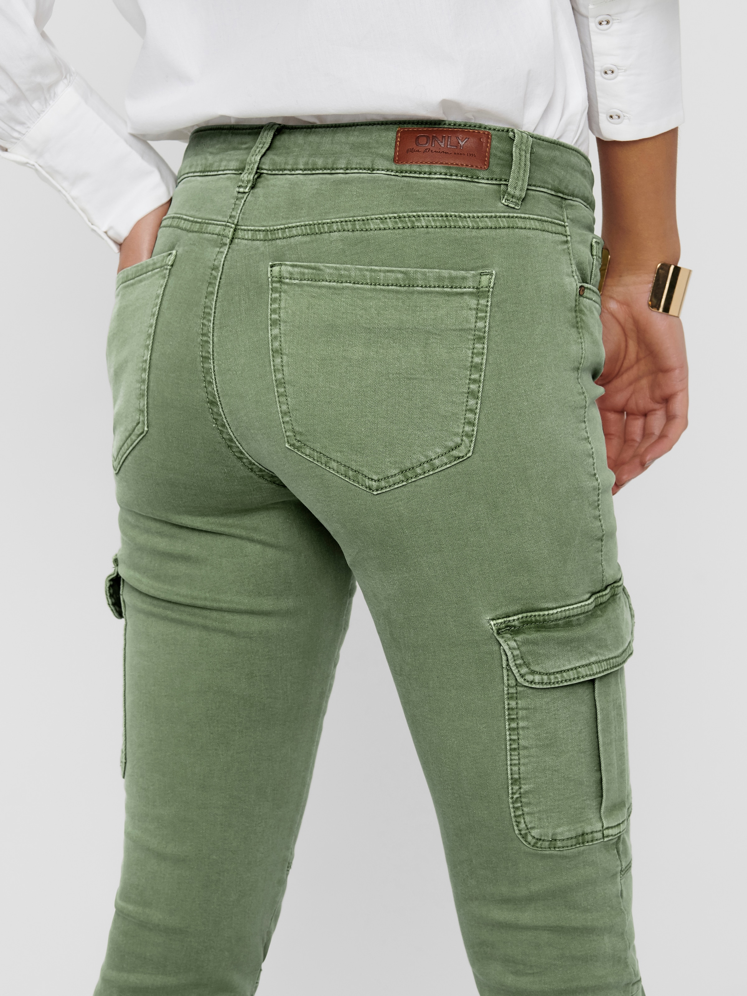 ONLY Pantalon cargo »ONLMISSOURI REG ANK CARGO PNT NOOS«  mit Stretchsäumen