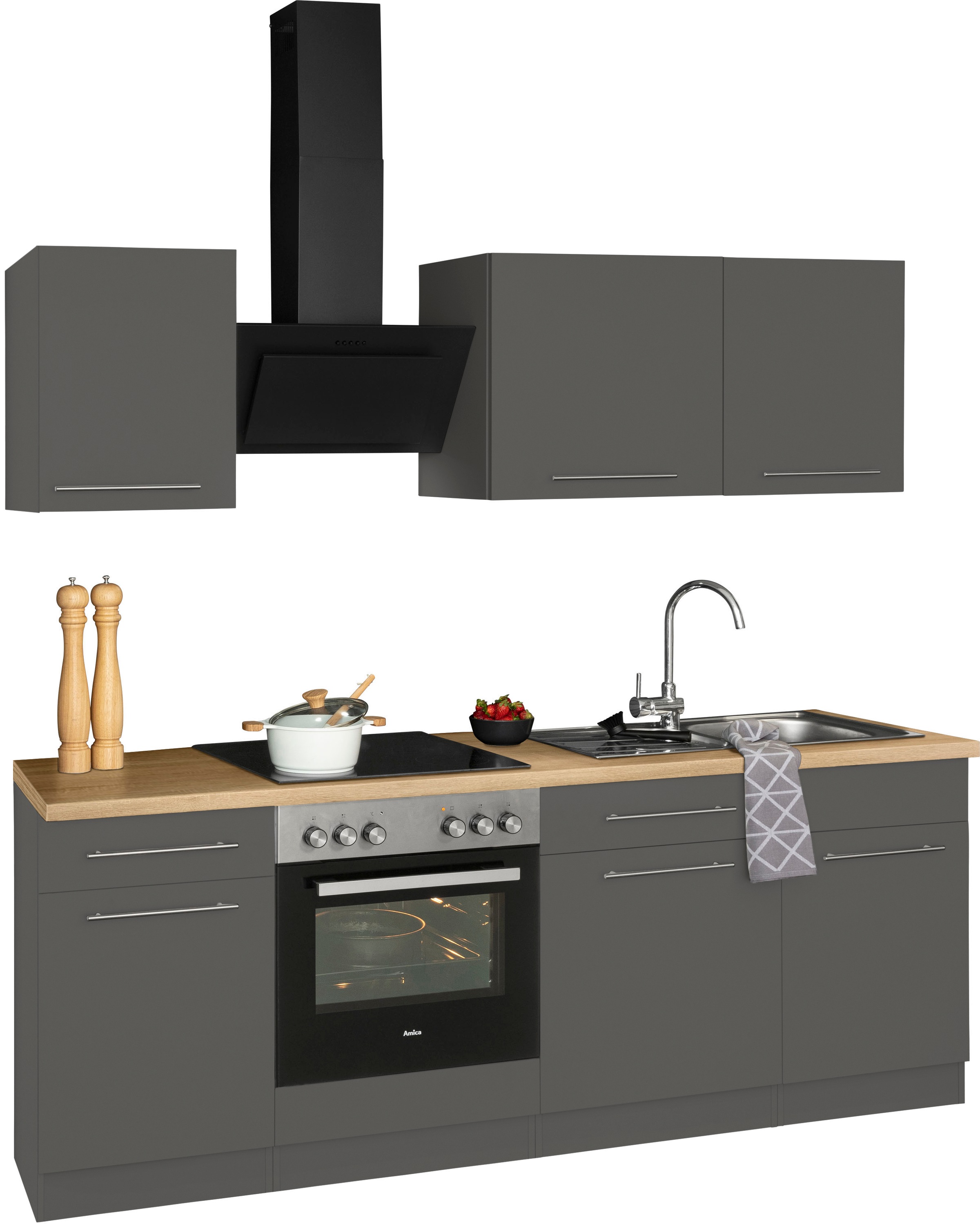 wiho Küchen Kitchenette »Unna« sans appareils électriques, largeur 220 cm