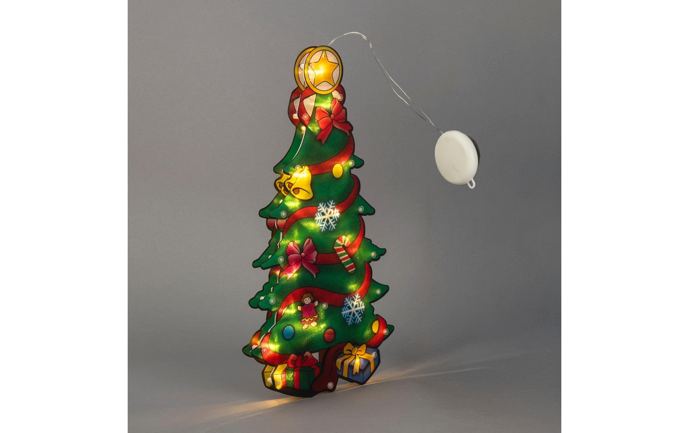 KONSTSMIDE Lumière décorative LED »LED Fenstersilhouette Weihnachtsbaum 43 x 23 cm« Module LED blanc chaud