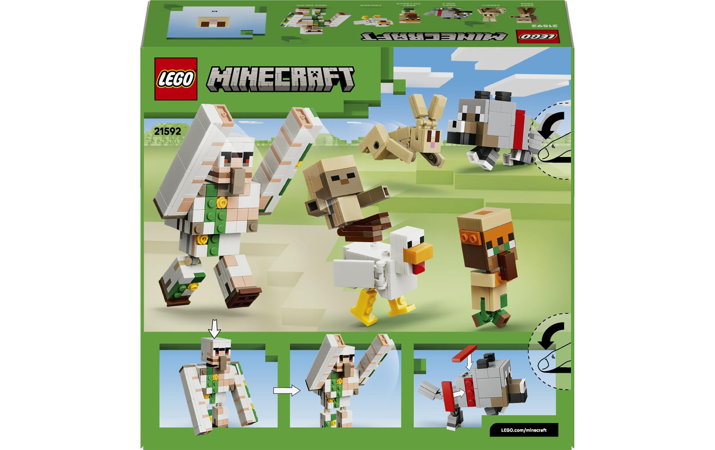 LEGO® Pions de construction »Angriff des Hühnerreiters in der Wüste (21592), LEGO Minecraft« fabriqué en Europe