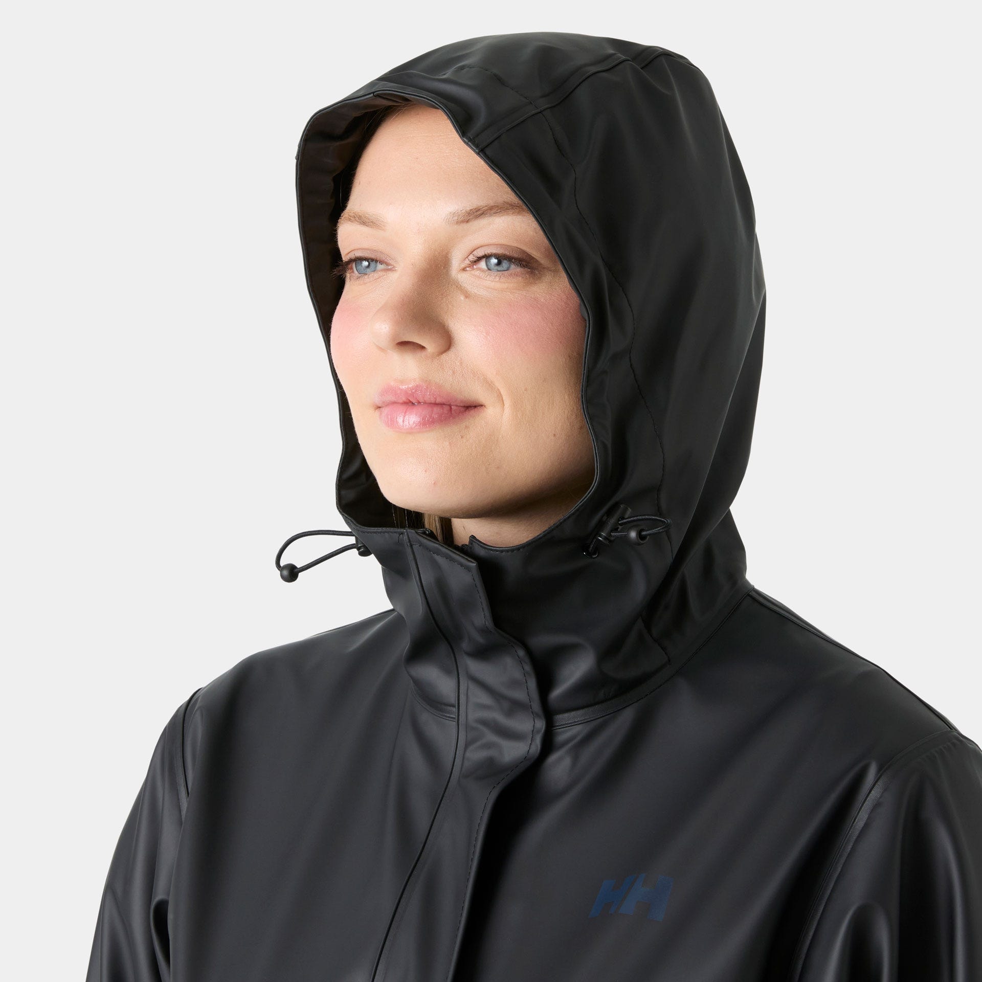 Helly Hansen Veste de pluie »W MOSS JACKET« avec capuche avec col montant, coupe-vent, tissu PU imperméable