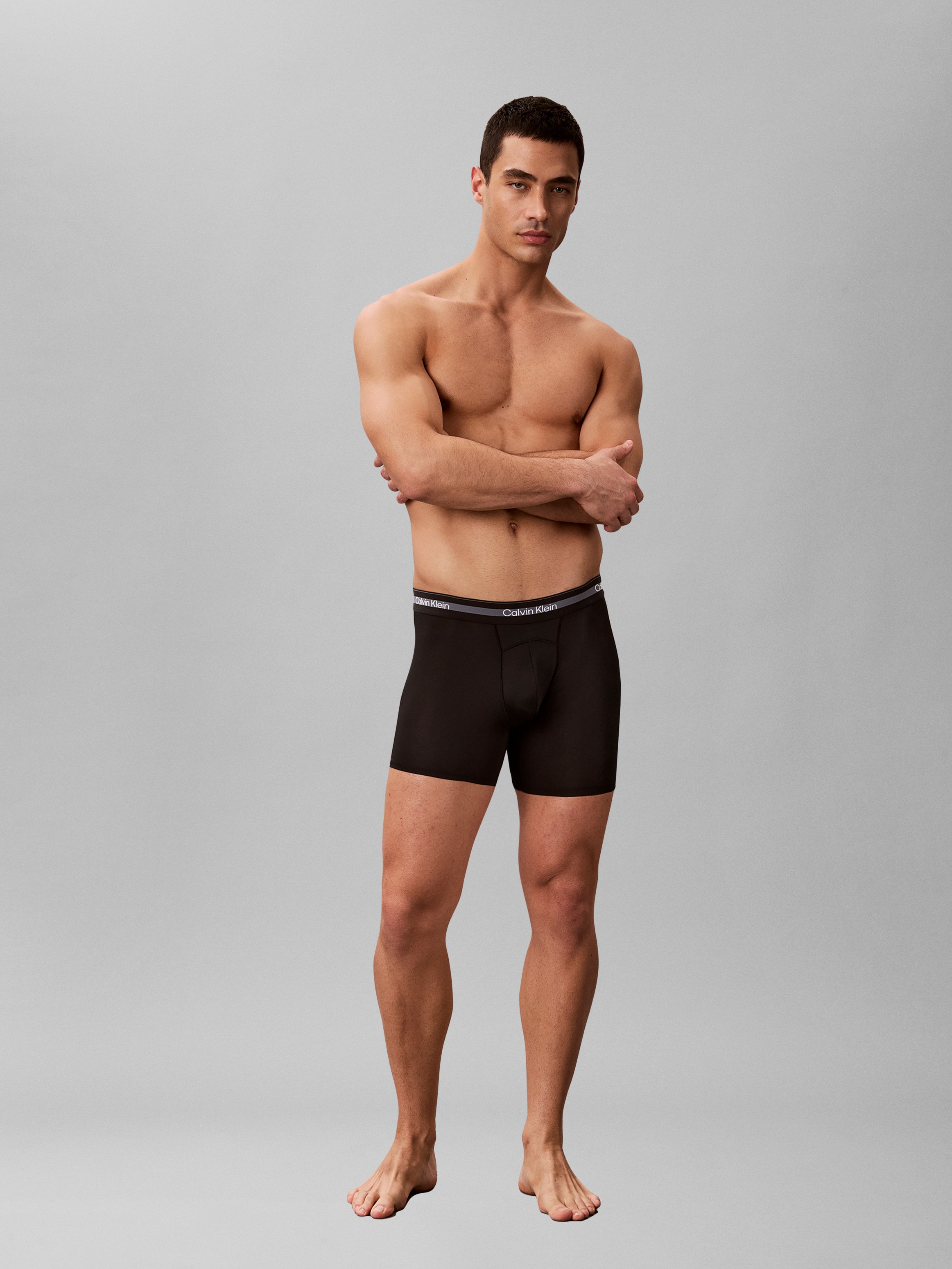 Calvin Klein Underwear Boxers Paquet, pack de 3, 3 cuis Coupe près du corps avec ceinture élastique