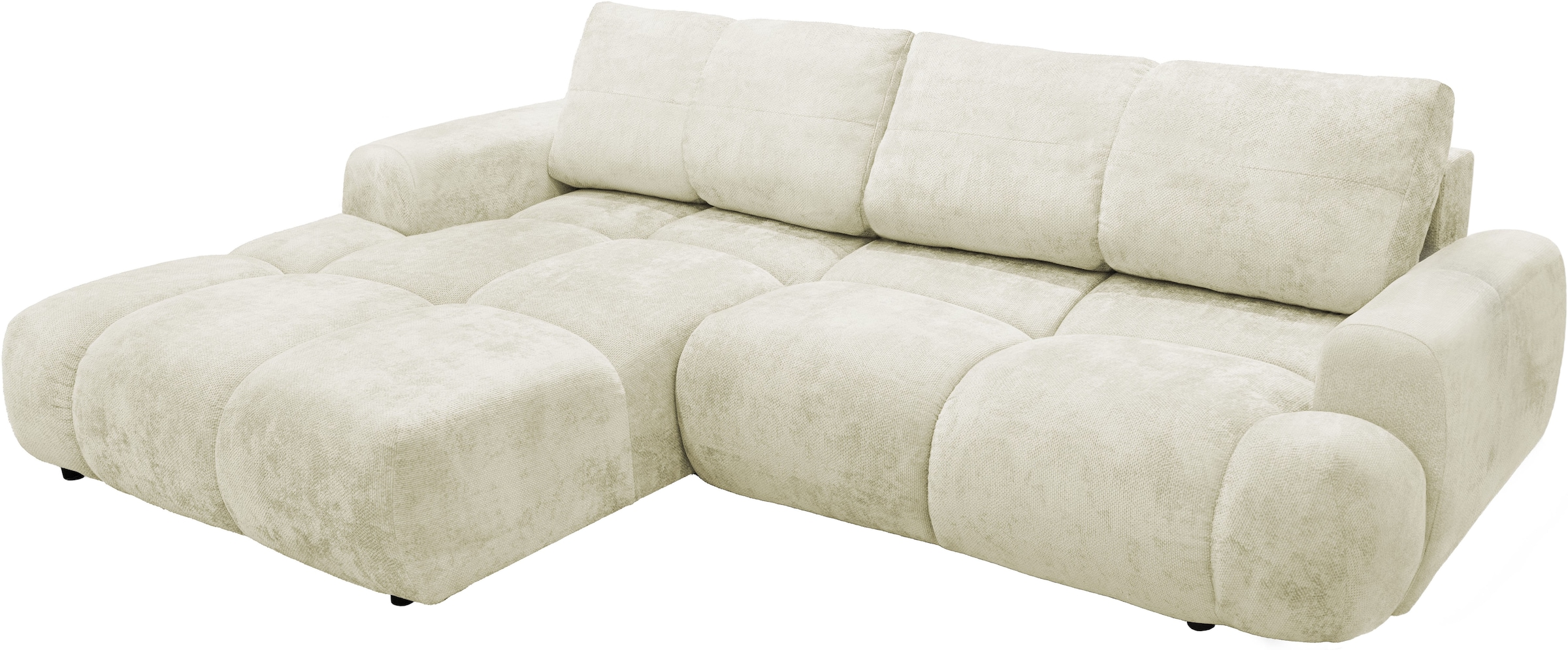 exxpo - sofa fashion Canapé d'angle inkl. Bettfunktion und Bettkasten,toller Sitzkomfort, Steppung im Sitz