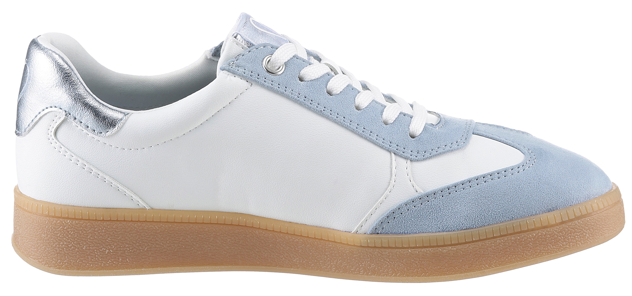 MARCO TOZZI Baskets à plateforme  , Freizeitschuh, Halbschuh, Schnürschuh mit Kontrastbesatz