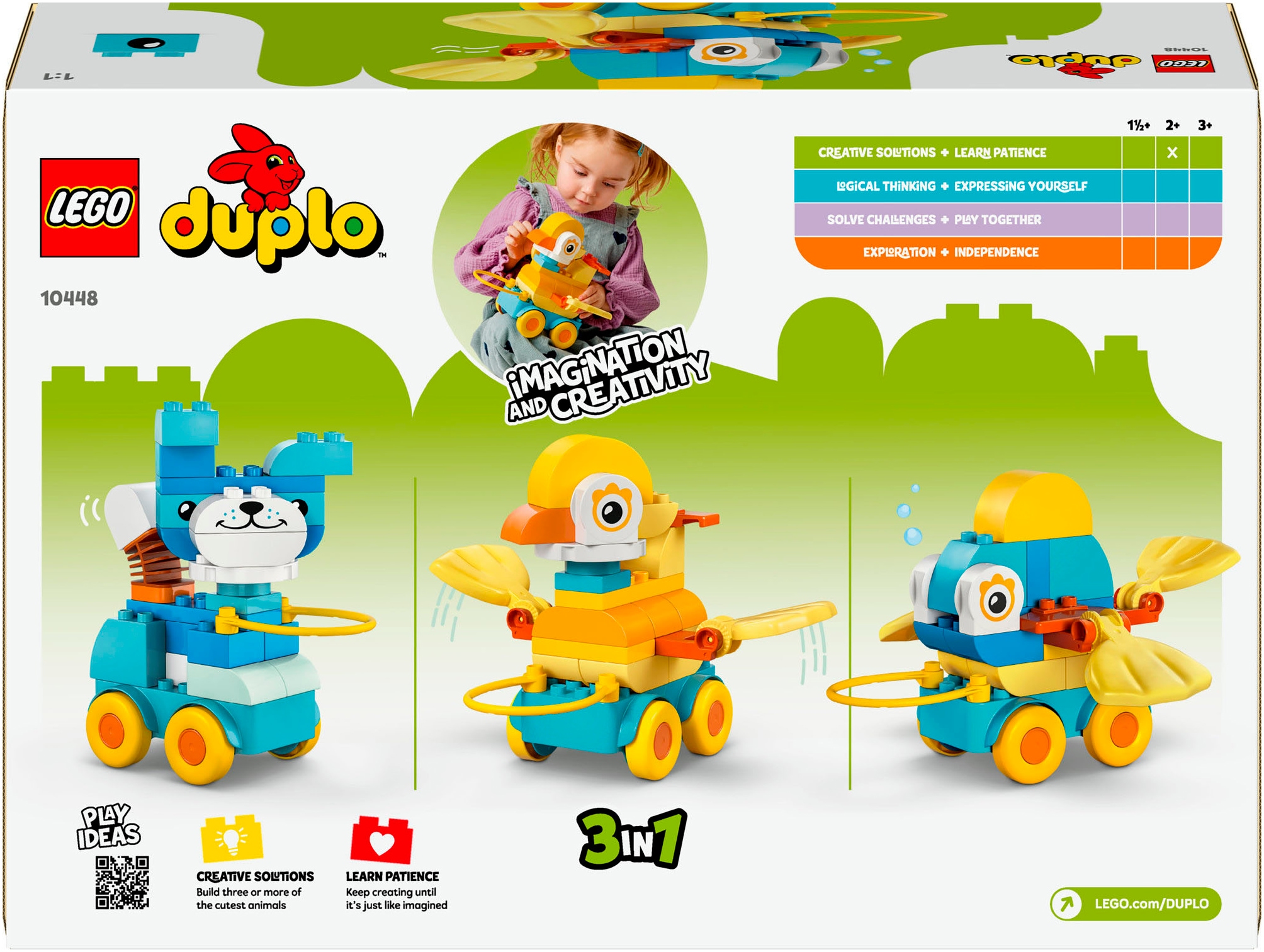 LEGO® Pions de construction »Tiere auf Rädern 3-in-1-Set (10448), LEGO DUPLO Town« Made in Europe