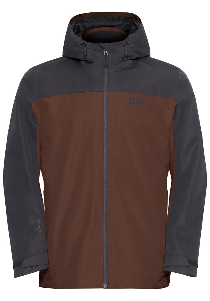 Jack Wolfskin 3-in-1-Funktionsjacke »TAUBENBERG 3IN1 JKT M« mitKapuze 3in1, wasserdicht, winddicht, Übergangsjacke