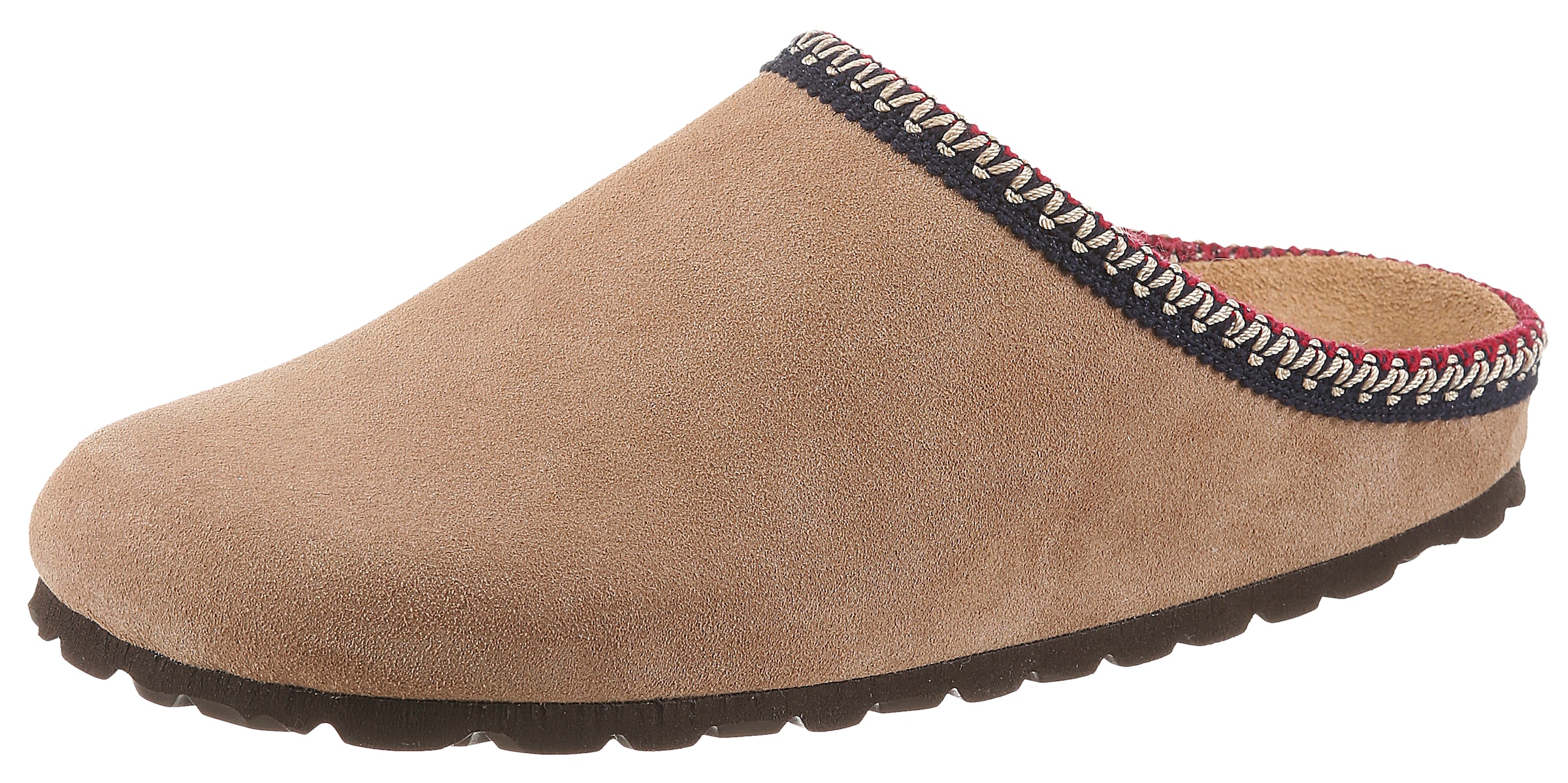 Aniston SHOES Clog  Schlupfschuh, Hausschuh mit farbenfroher Ziernaht - NEUE KOLLEKTION