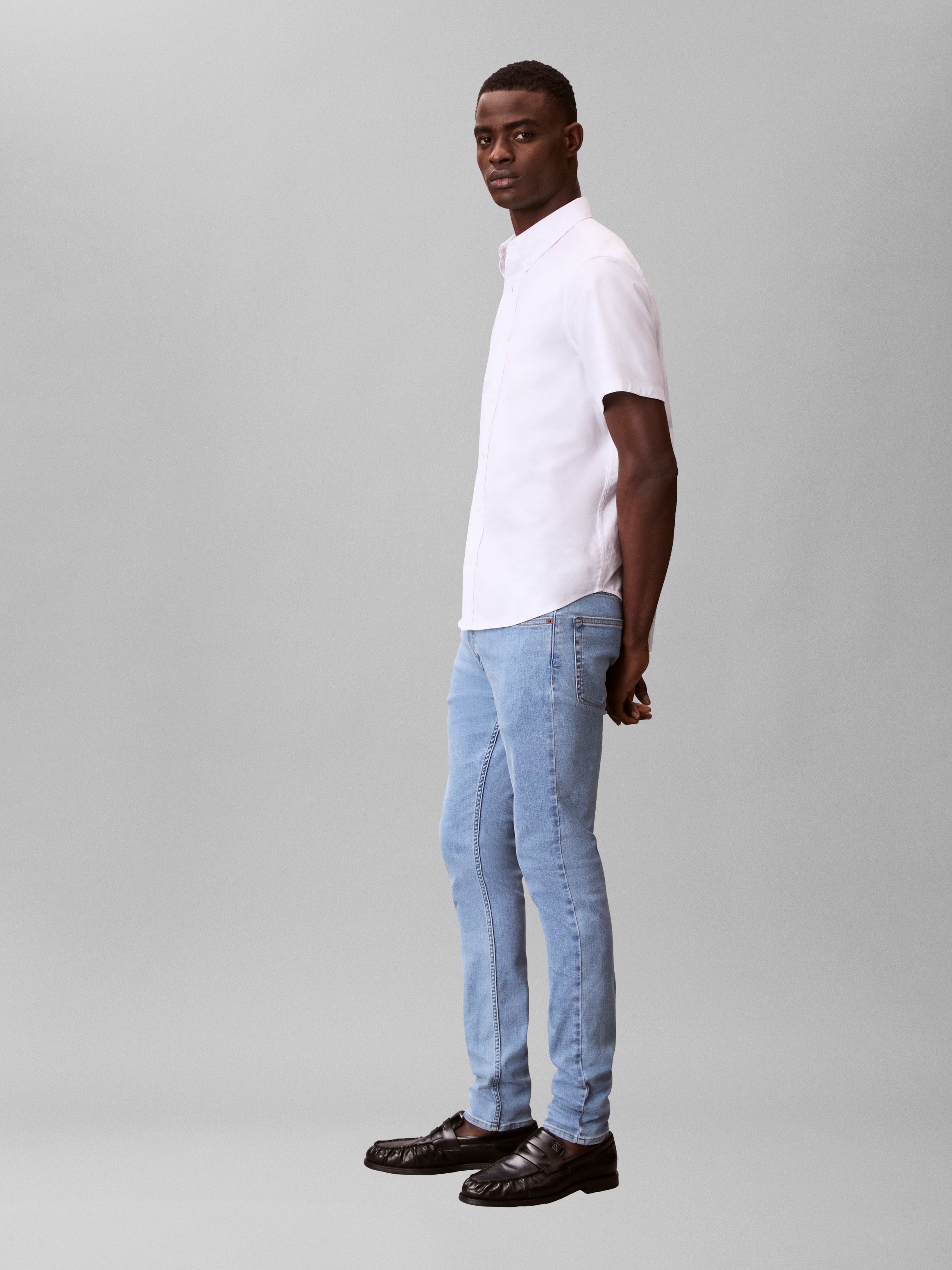 Calvin Klein Jeans Skinny-fit-Jeans »SKINNY« mit Leder-Badge
