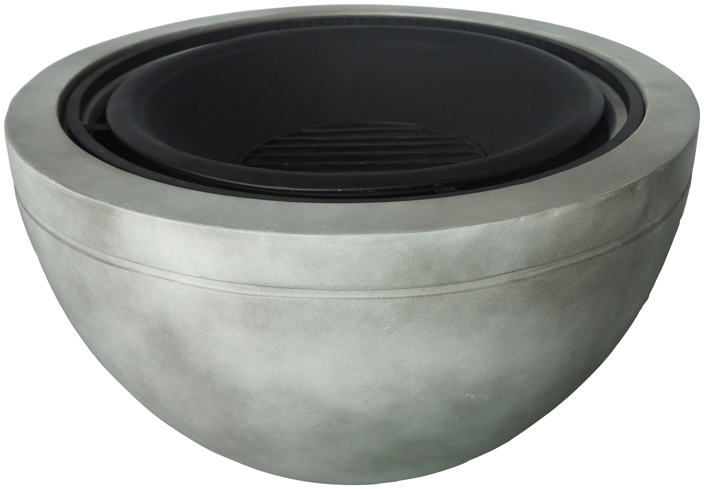 Buschbeck Feuerschale »Madrid 60 grau« ØxH: 60x51 cm, mit Grillfunktion