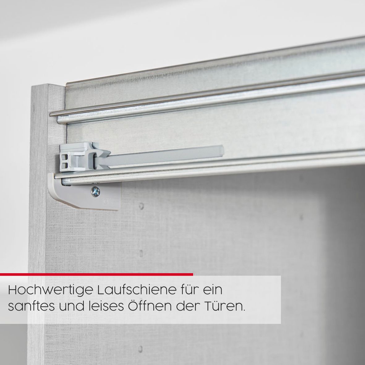 rauch Schwebetürenschrank »Kleiderschrank Schrank Garderobe Schlafzimmerschrank CONTIDO« 3 verschiedene Ausstattungen BASIC/CLASSIC/PREMIUM (inkl. SOFT-CLOSE),  aus hochwertigem Material in 6 Breiten 2 Griff-Farben MADE IN GERMANY