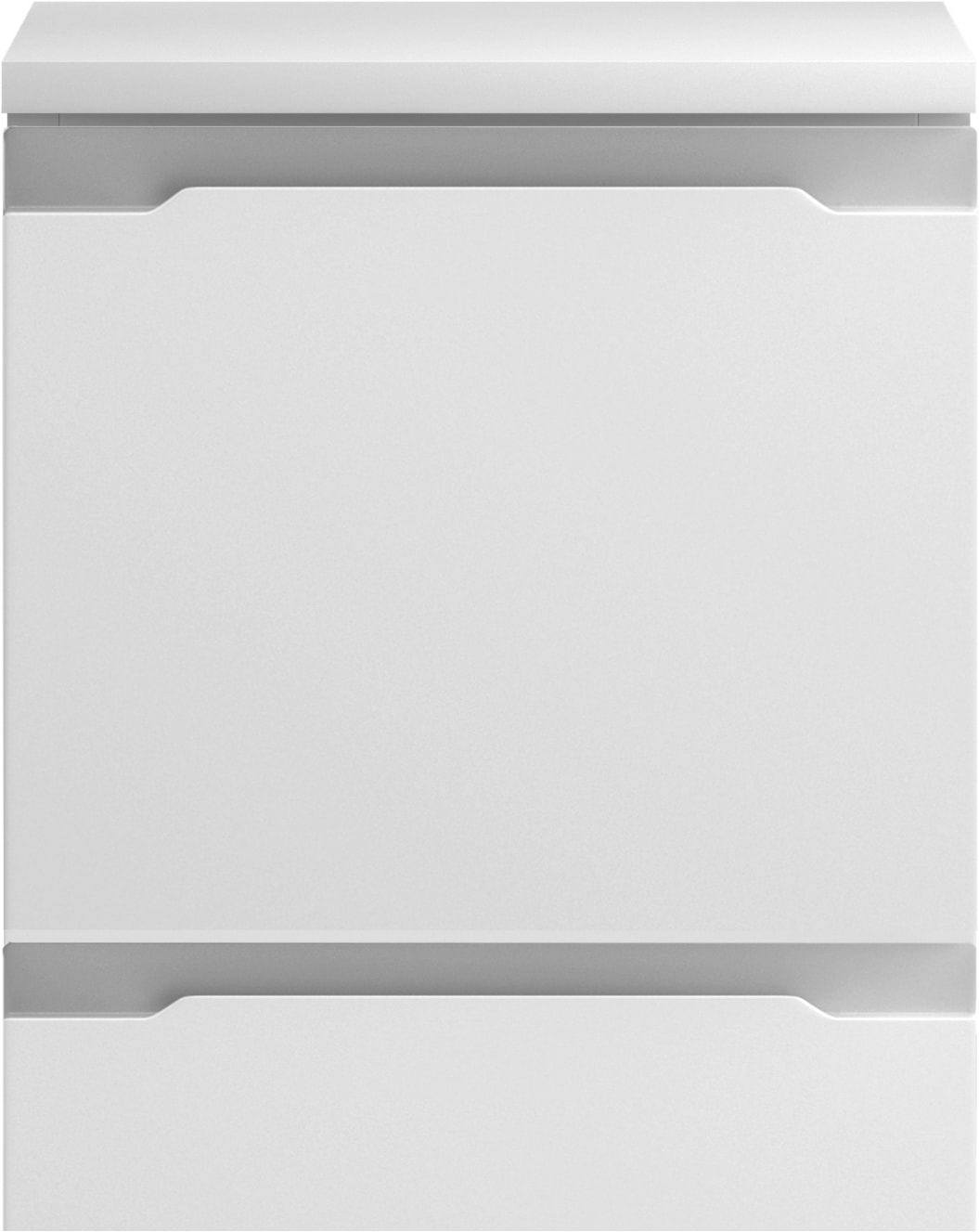welltime Armoire basse »CABO, gedämpfte Scharniere, Softclose-Auszug« blanc mat, design sans poignées, réversible