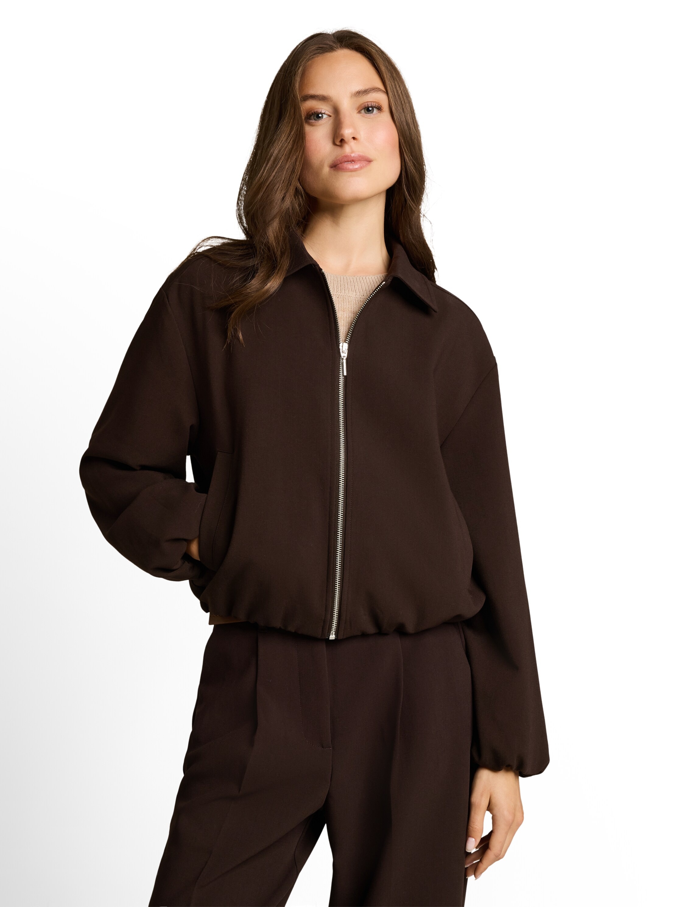 TOM TAILOR Jackenblazer »Loose« Kurzjacke im Loose Fit / Hemdkragen